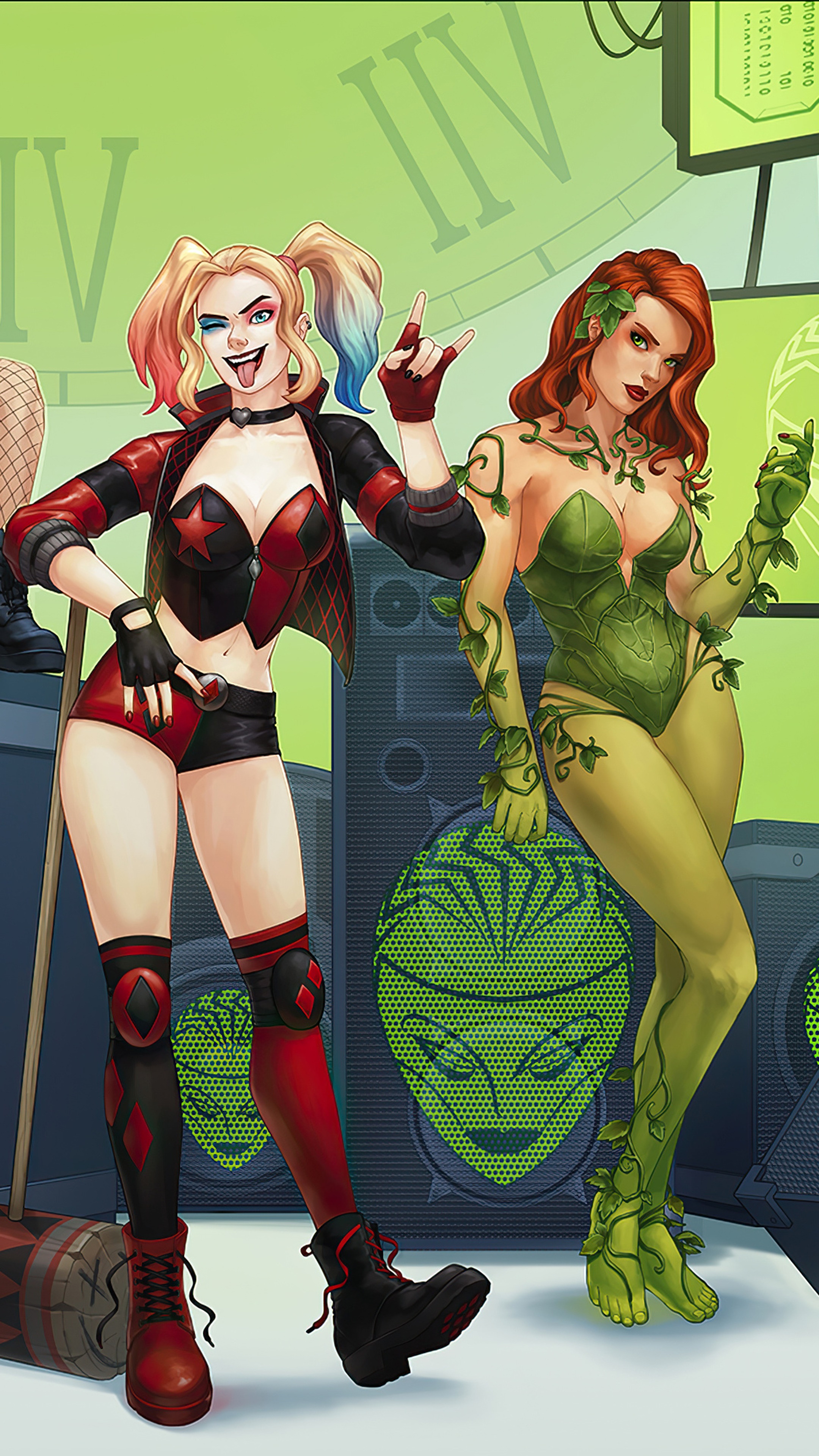 Harley Quinn and Poison Ivy from Birds of Prey HD Phone Wallpaper