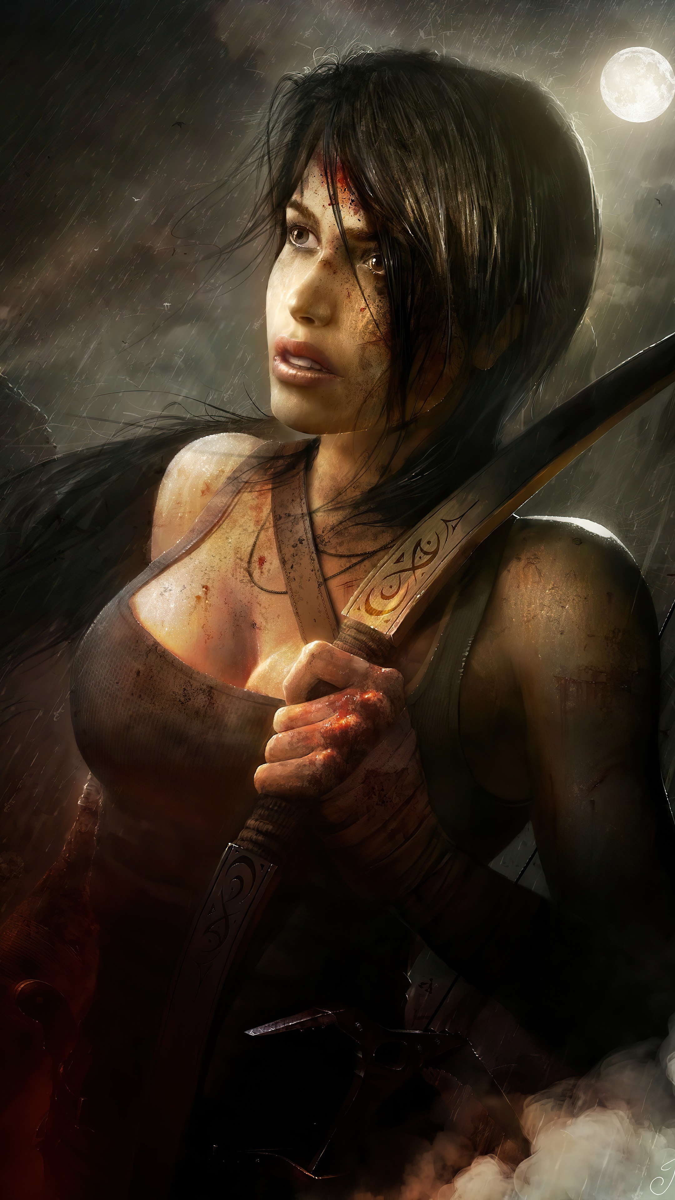 Lara Croft from Tomb Raider HD Phone Wallpaper