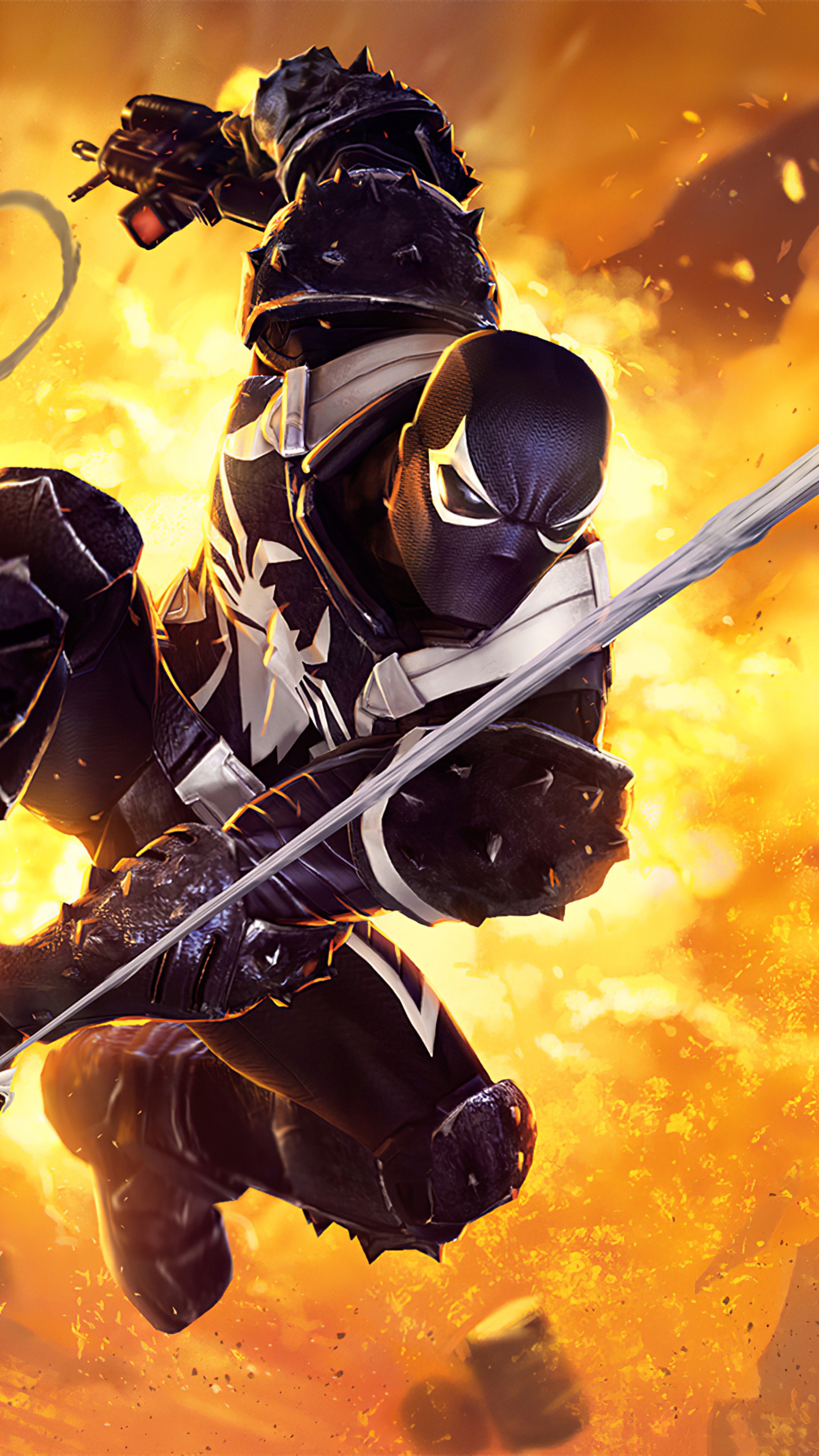 Venom from Marvel Contest of Champions 4K HD Phone Wallpaper
