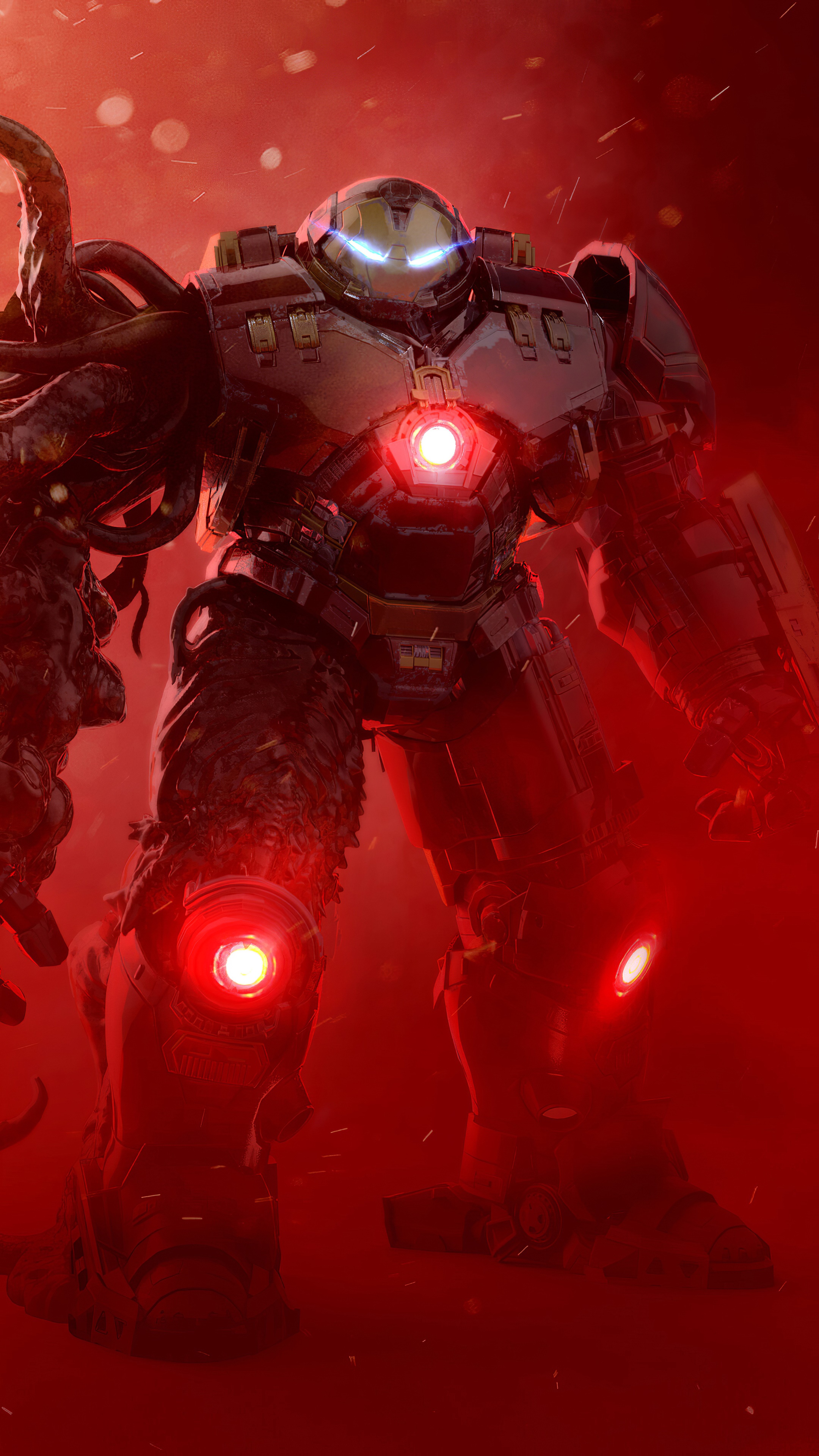 Iron Man Hulkbuster Armor Artwork 4K HD Phone Wallpaper