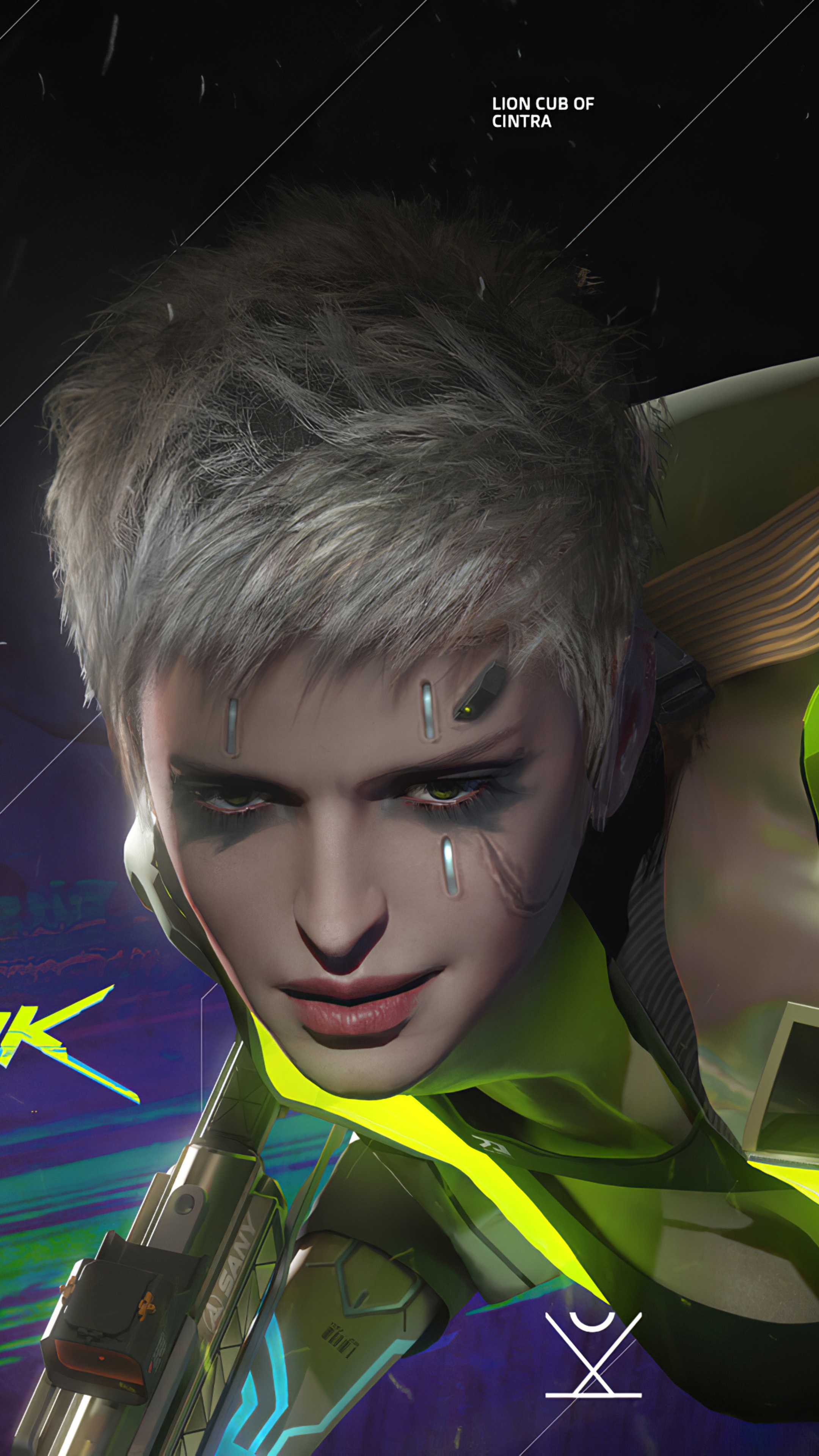 Ciri from Cyberpunk 2077 HD Phone Wallpaper