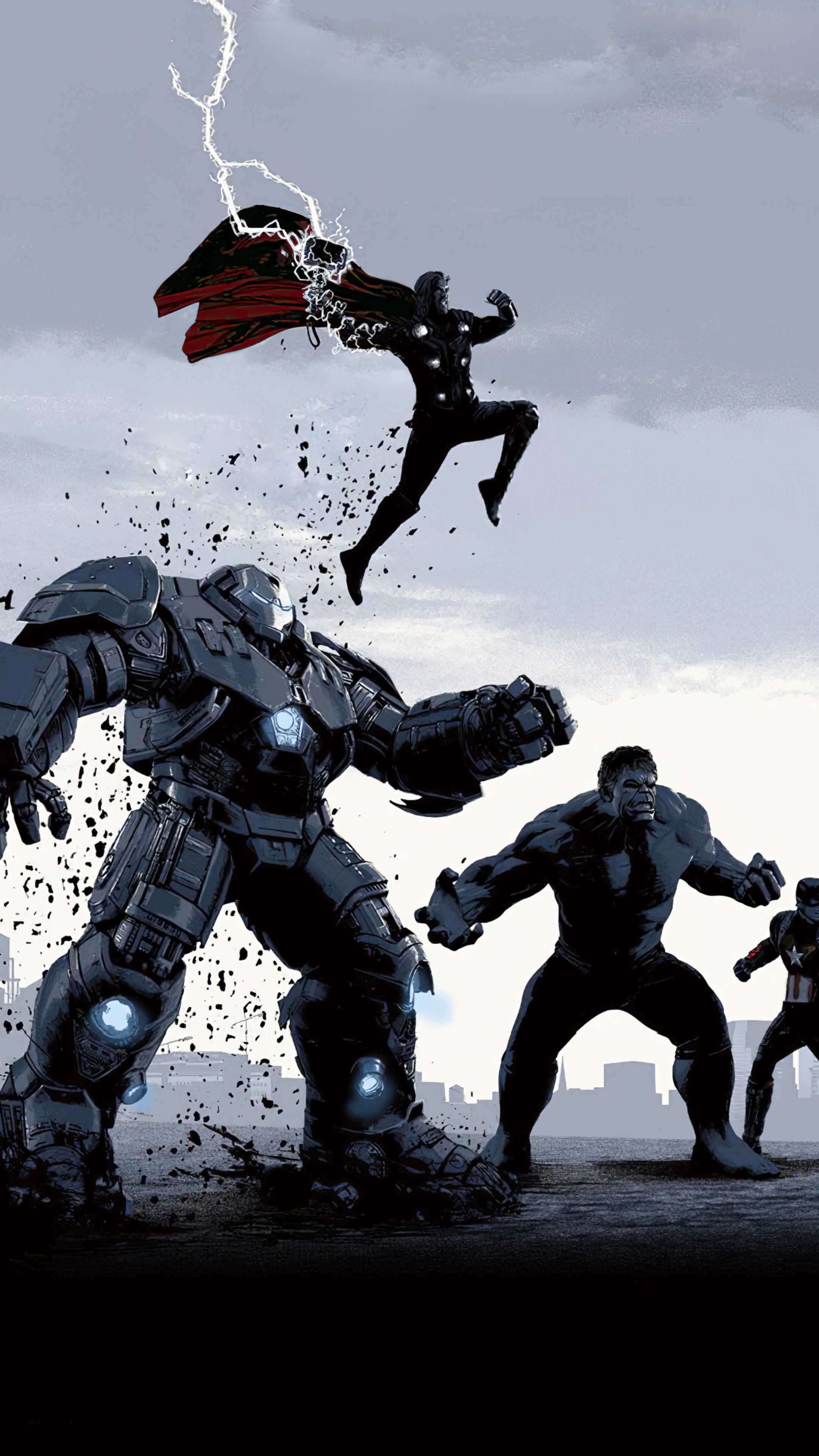 Avengers Assemble Artwork HD Phone Wallpaper