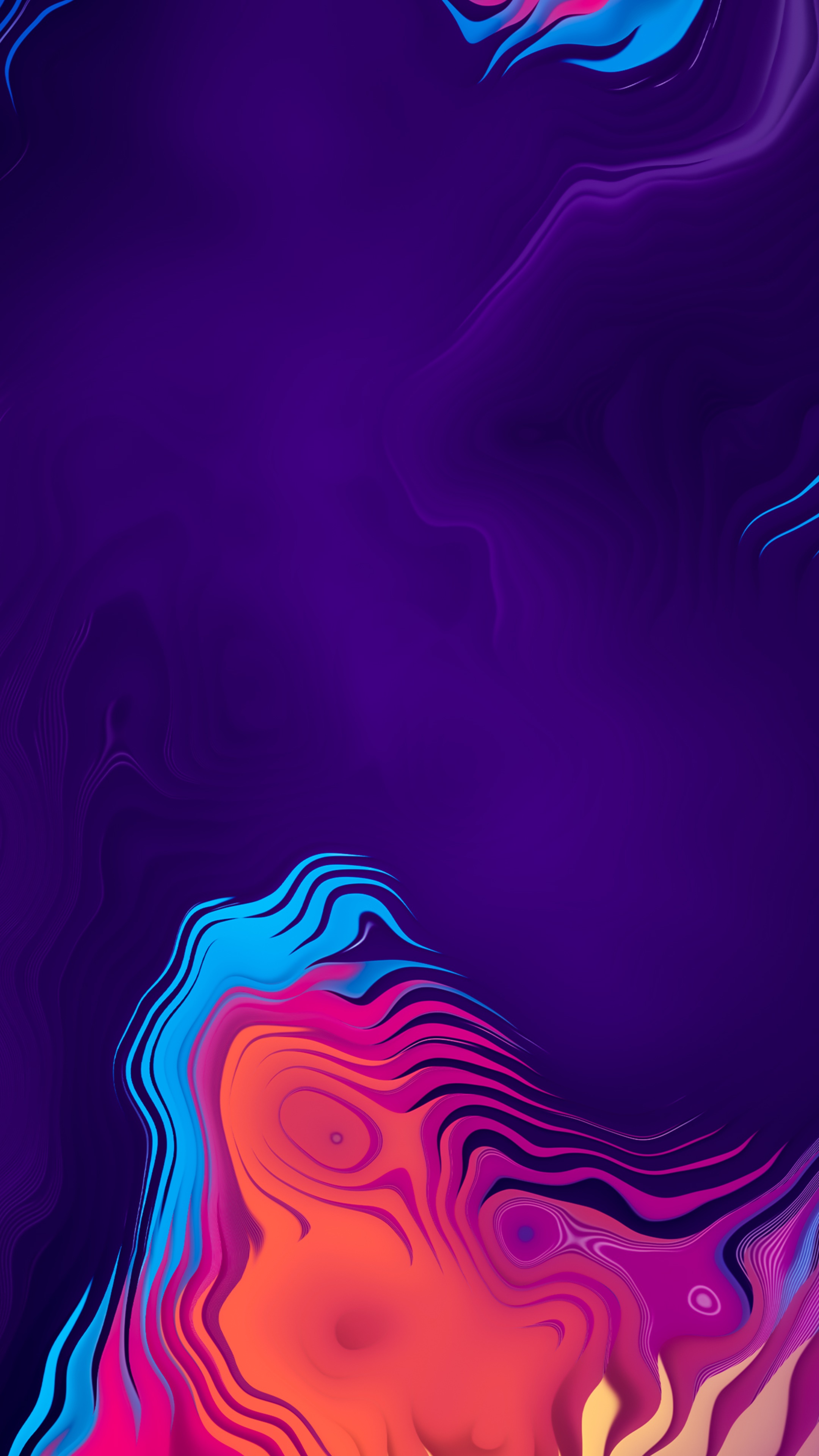 Abstract digital art with swirling colors HD Phone Wallpaper