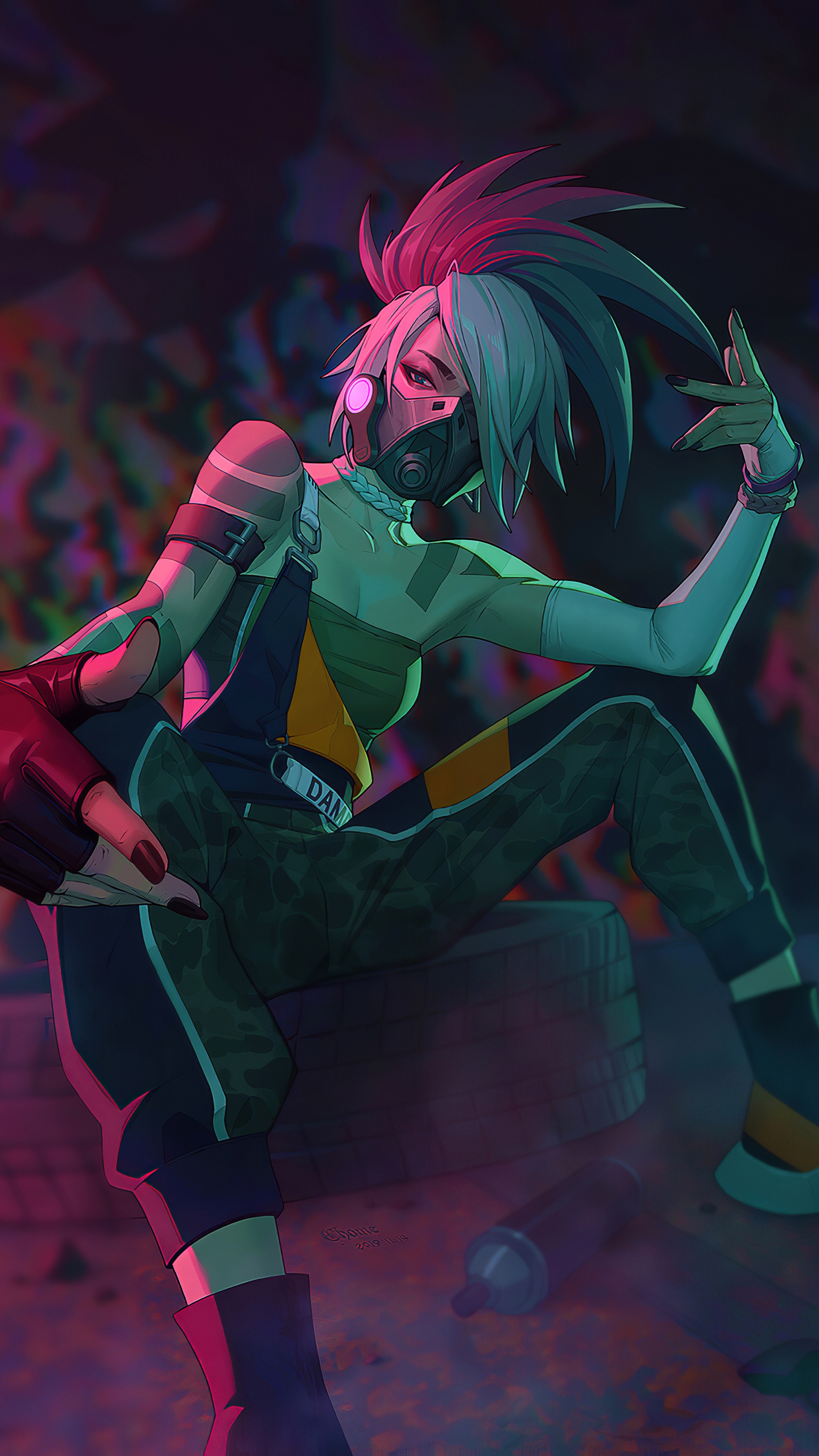 Akali from League of Legends HD Phone Wallpaper