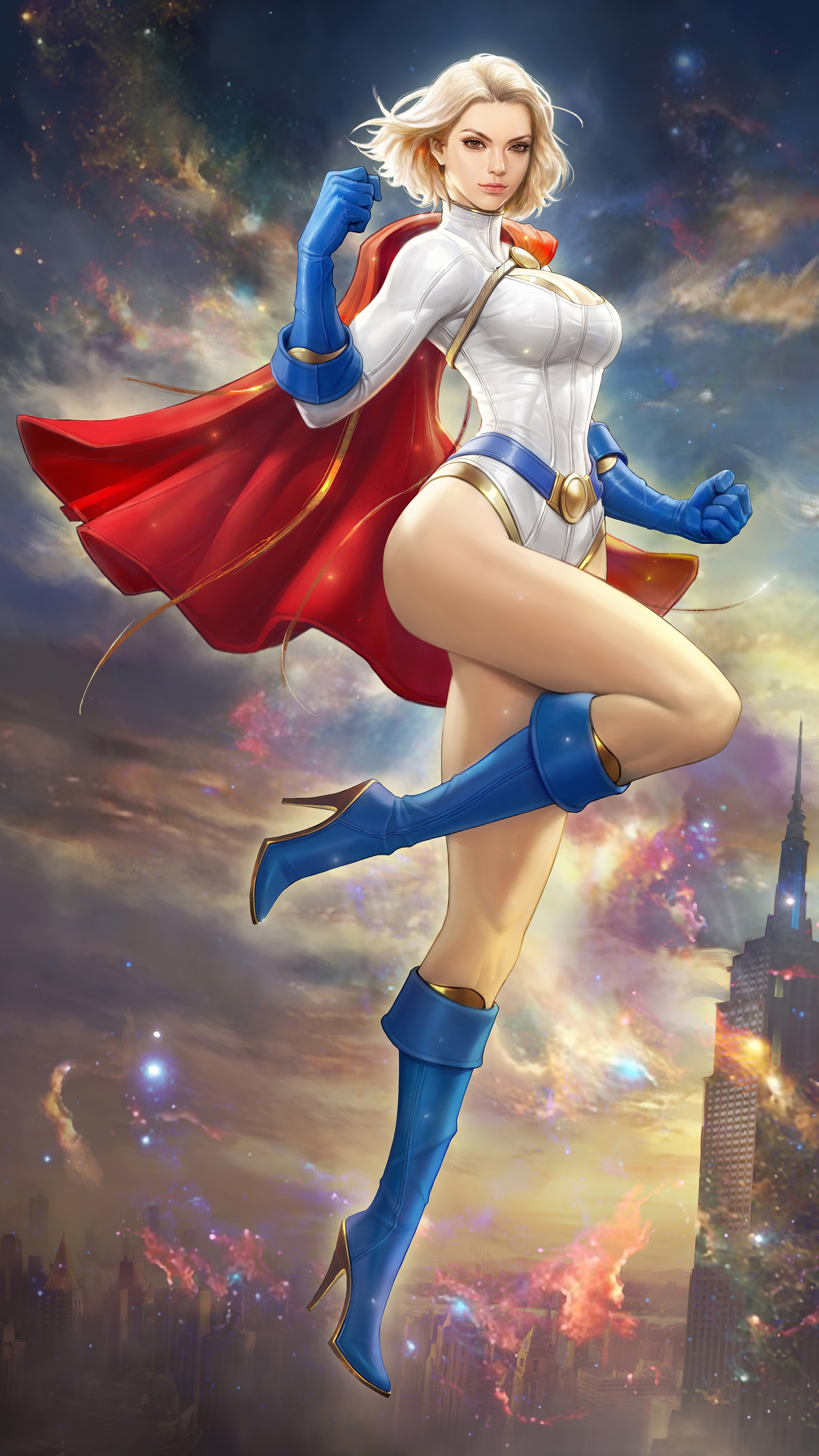 Power Girl artwork by an artist on DeviantArt HD Phone Wallpaper