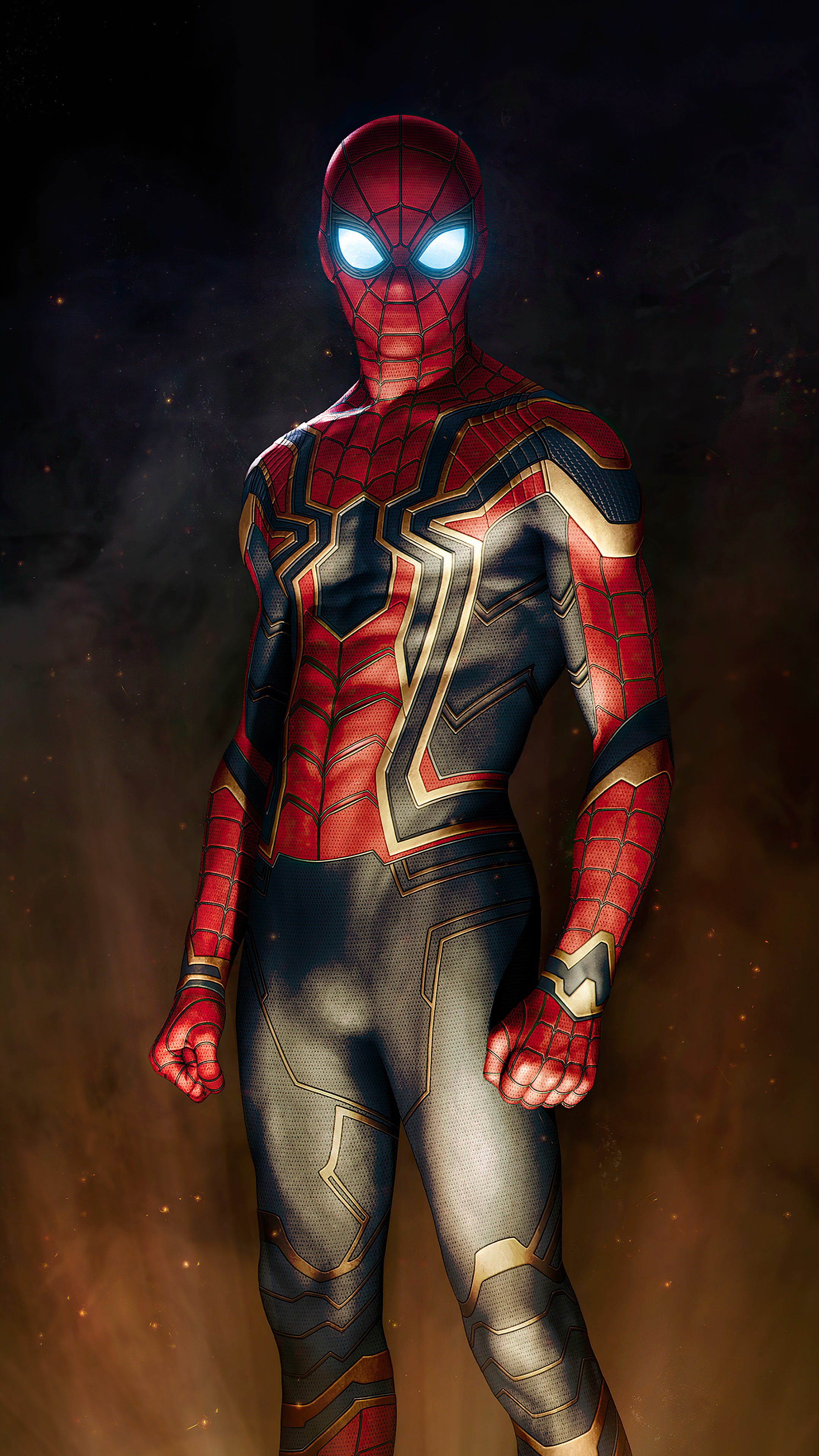 Spider-Man in Iron Spider Suit 4K HD Phone Wallpaper