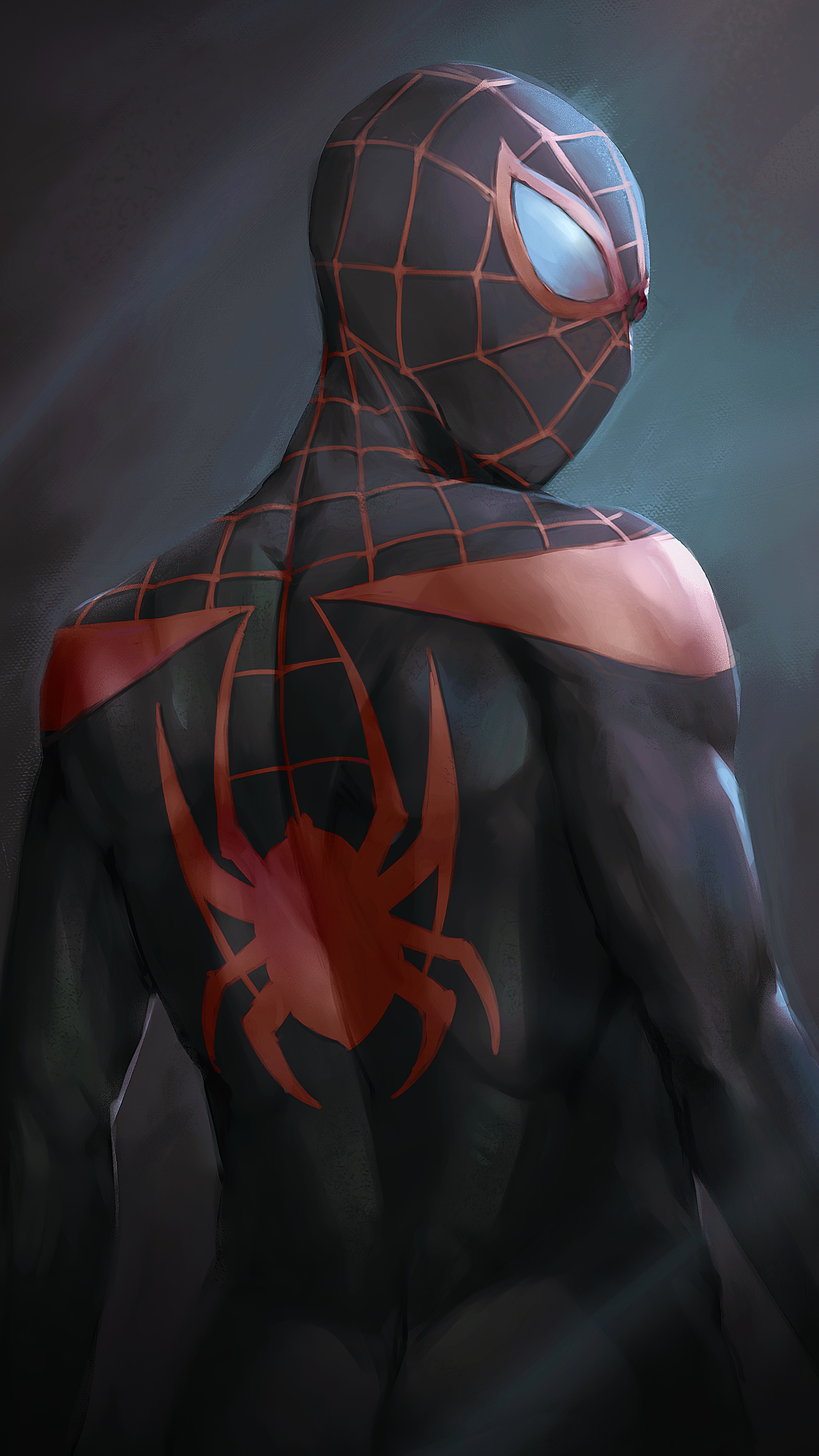 Miles Morales Spider-Man Artwork HD Phone Wallpaper