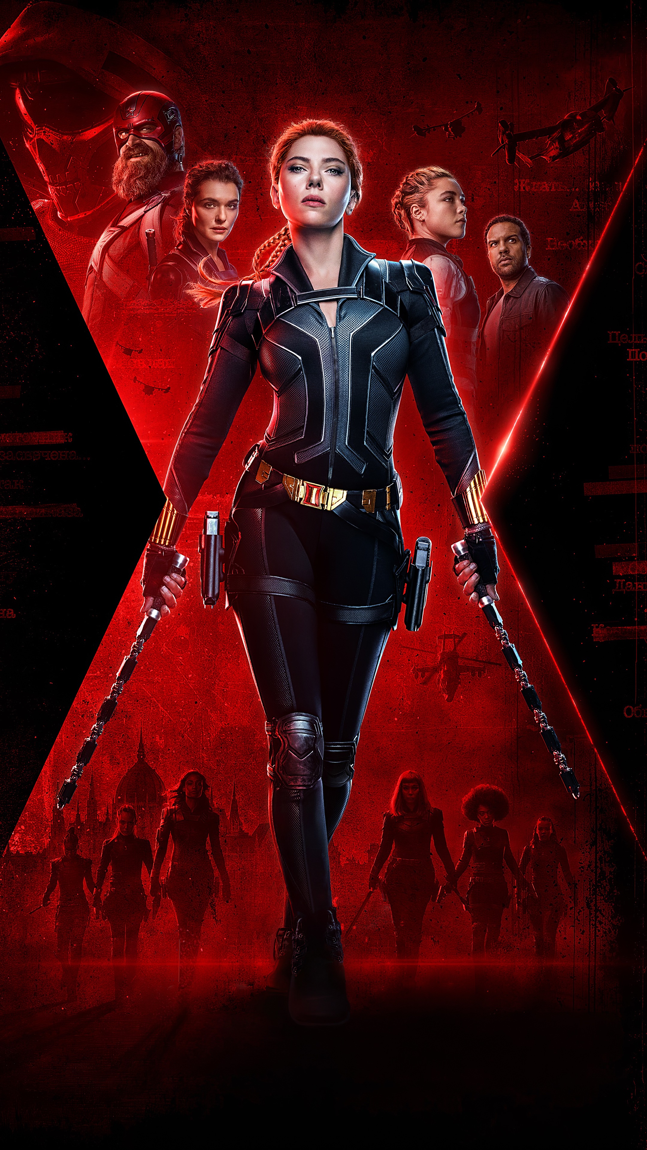 Black Widow from Marvel 4K HD Phone Wallpaper