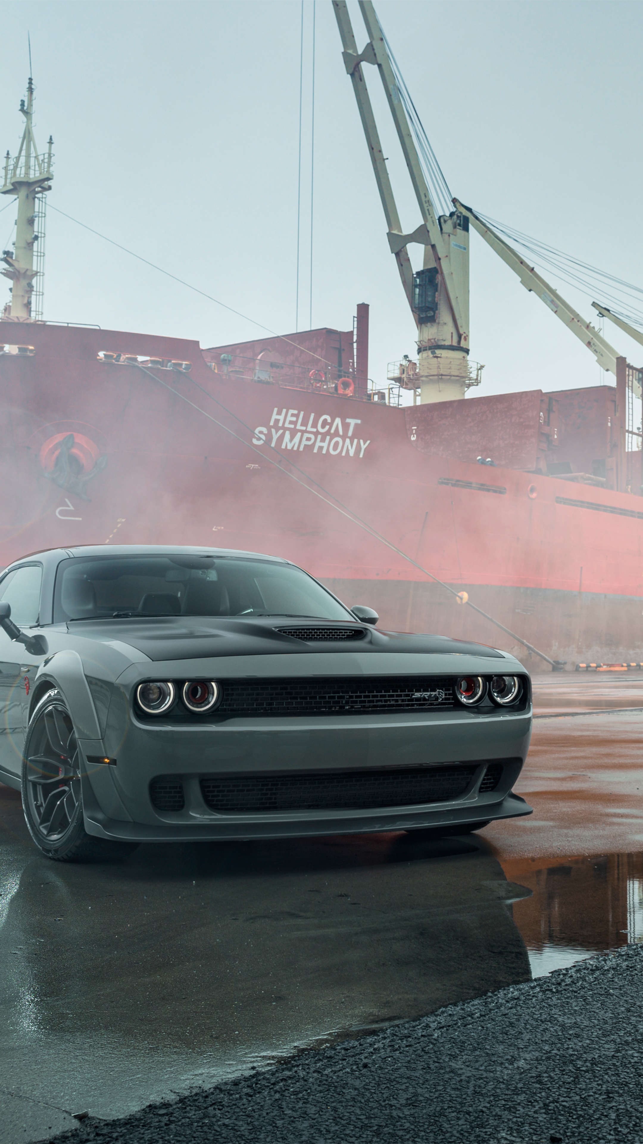 Dodge Challenger Hellcat Symphony 4K HD Phone Wallpaper
