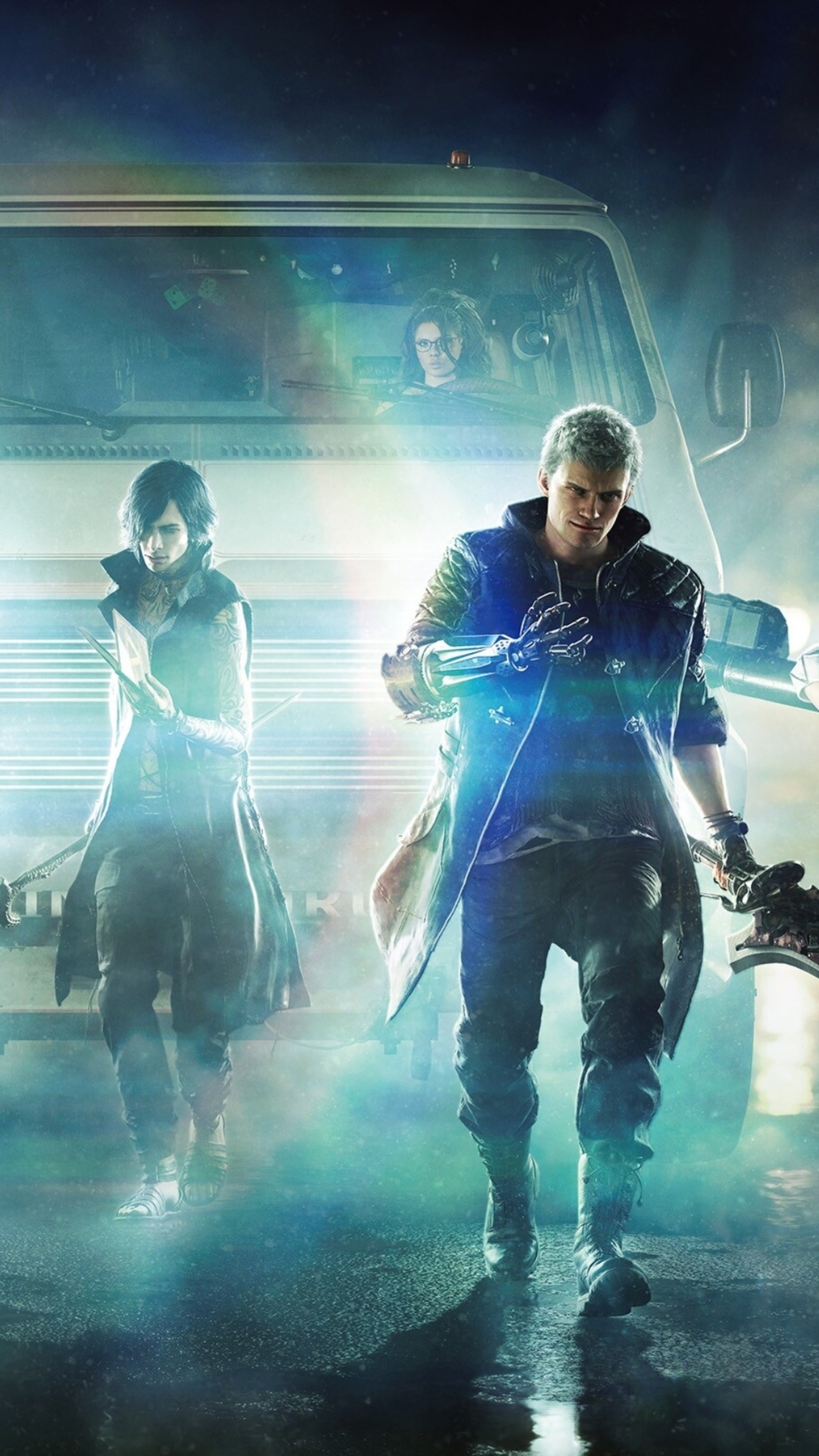 Nero and V from Devil May Cry 5 4K HD Phone Wallpaper