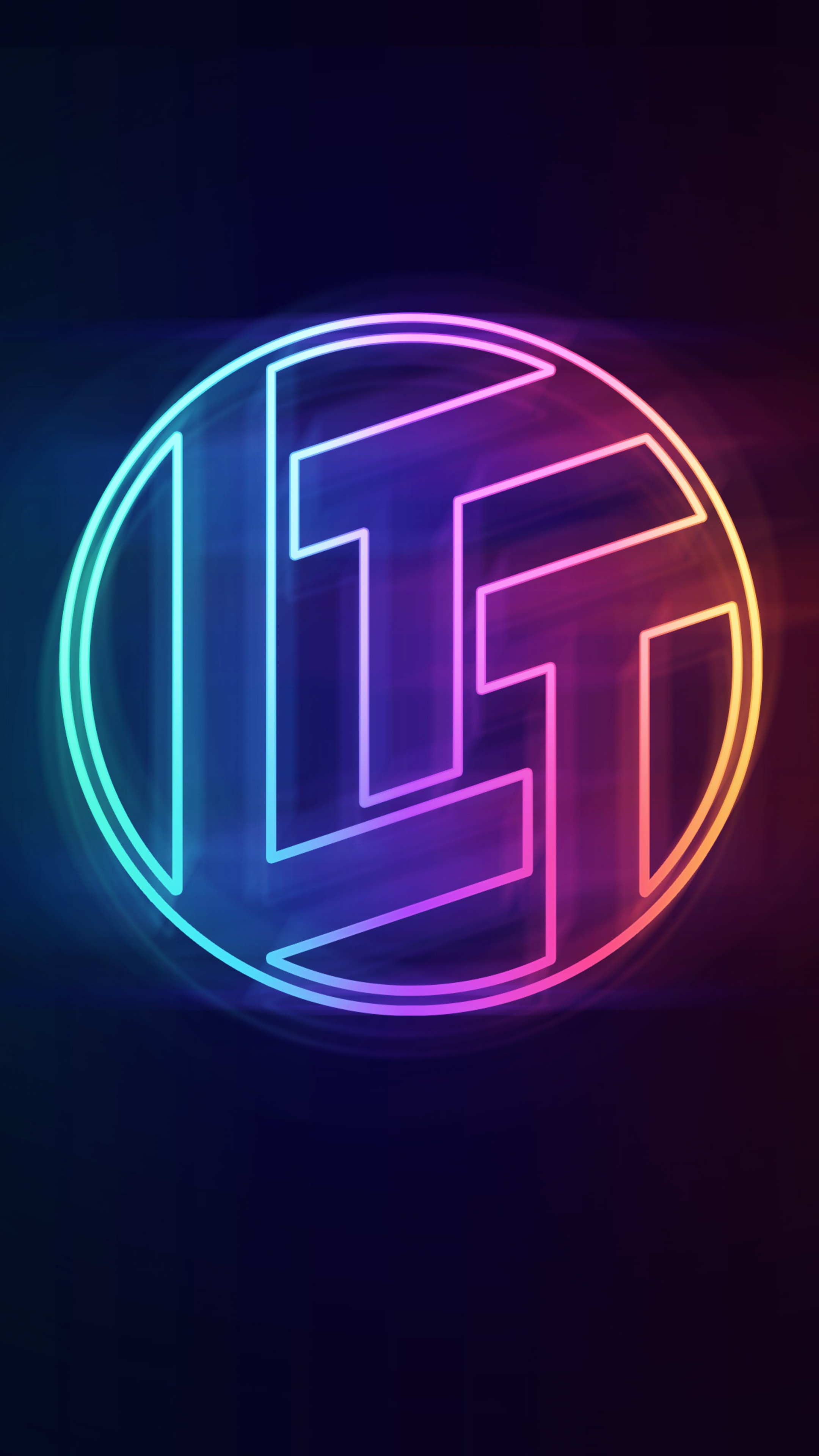 Abstract Neon Logo HD Phone Wallpaper