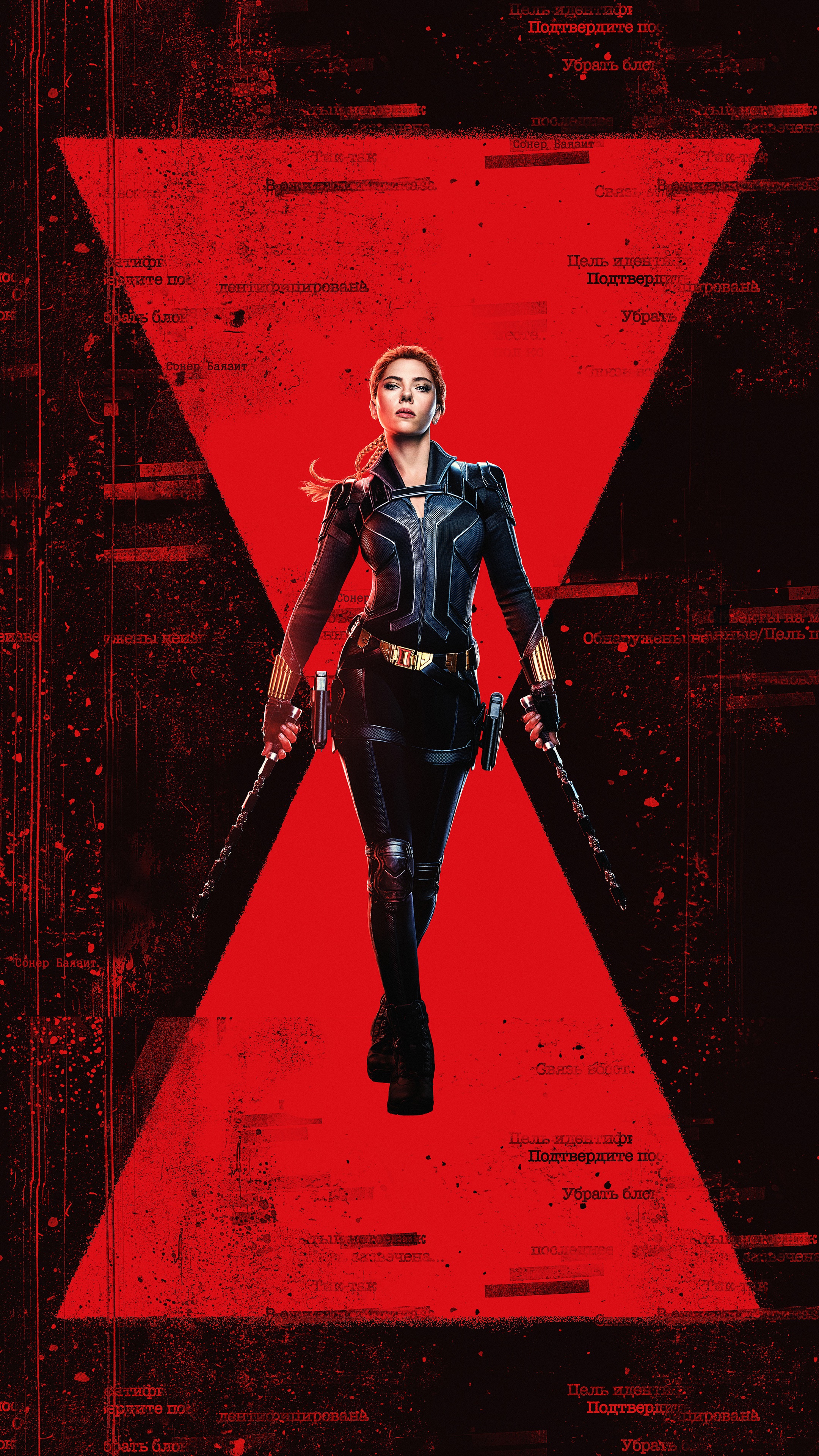 Black Widow from Marvel 4K HD Phone Wallpaper
