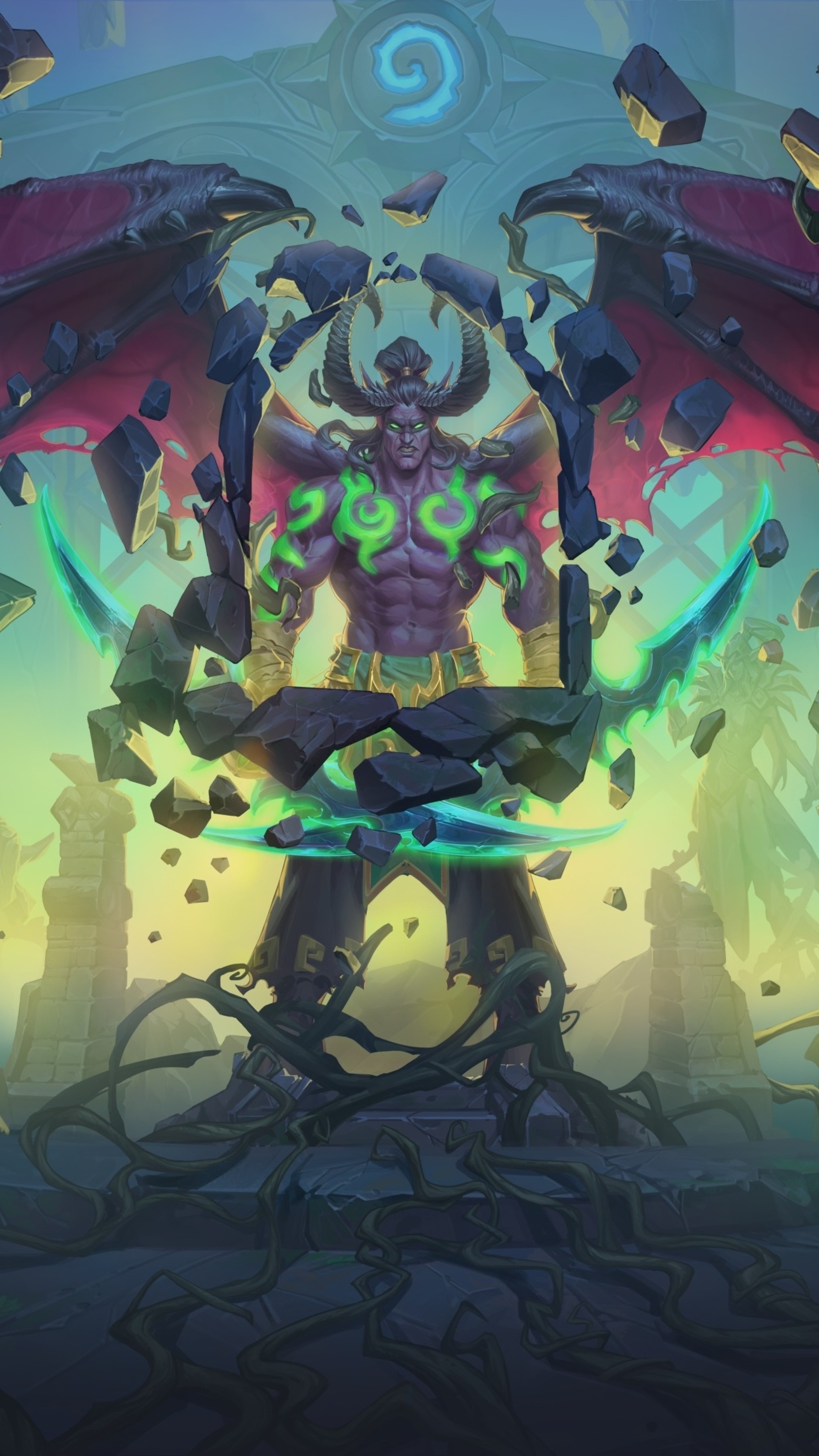 Illidan Stormrage from Hearthstone HD Phone Wallpaper