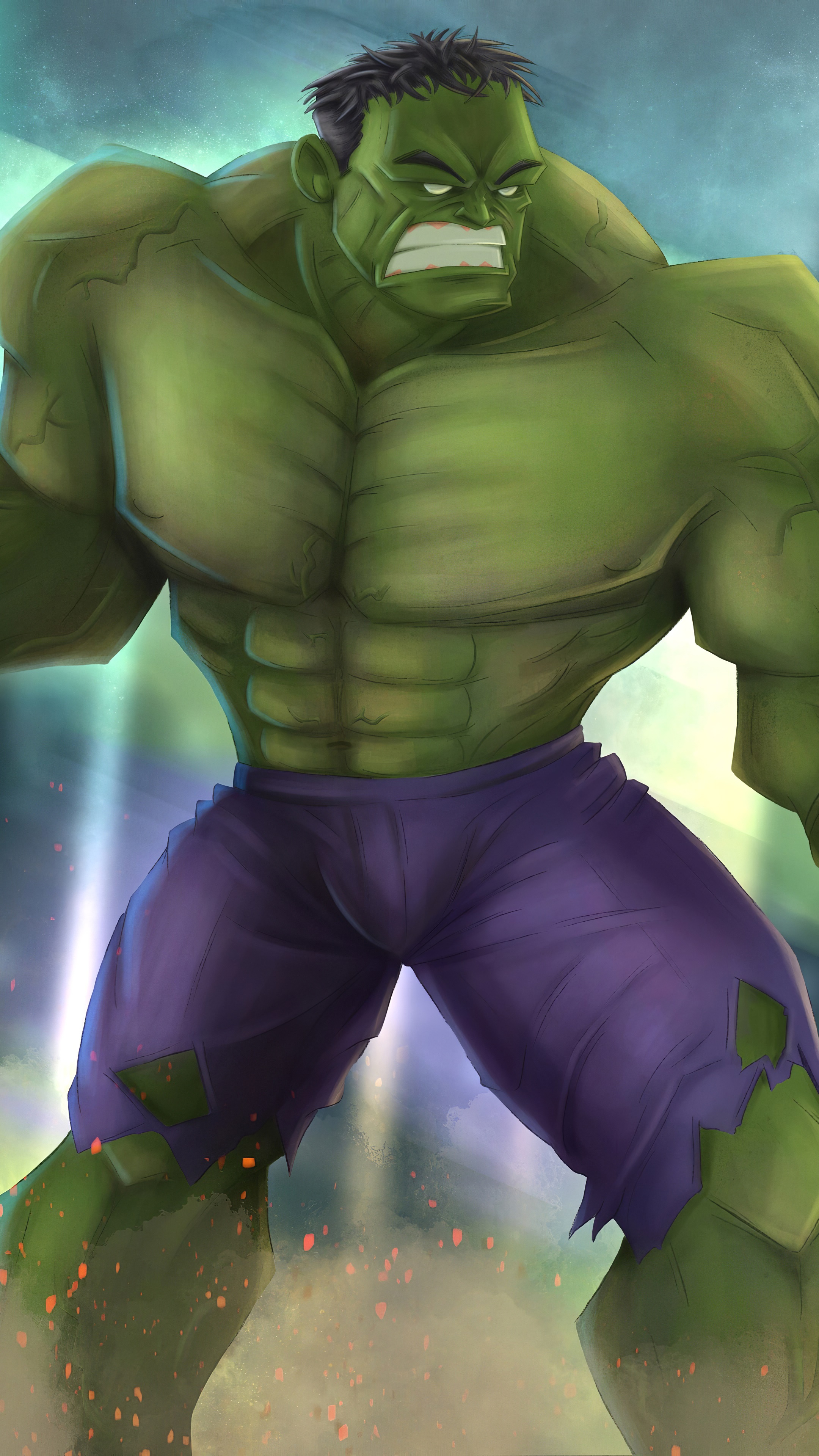 Hulk artwork 4K HD Phone Wallpaper