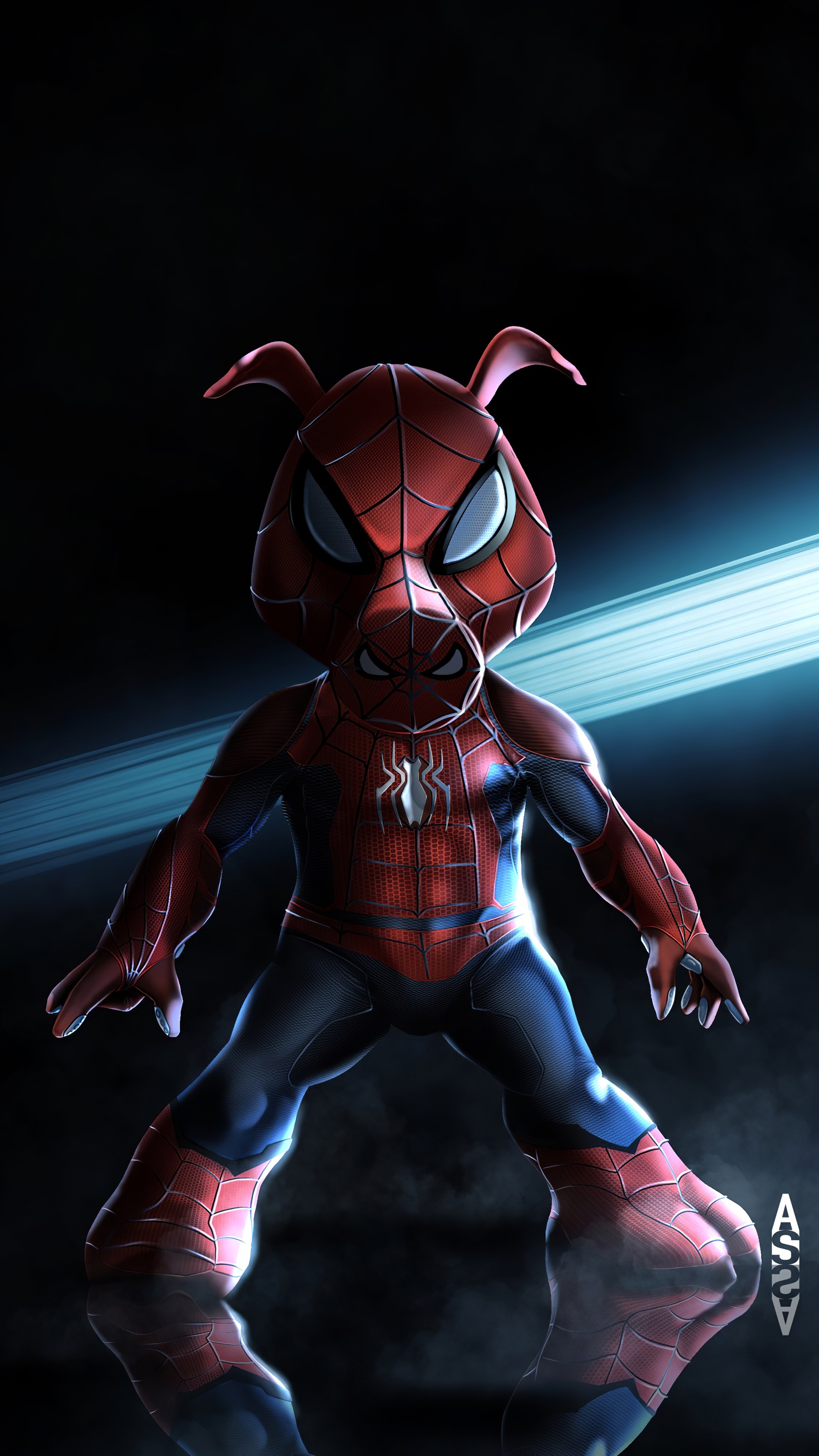 Spider-Ham from Spiderman Artwork HD Phone Wallpaper