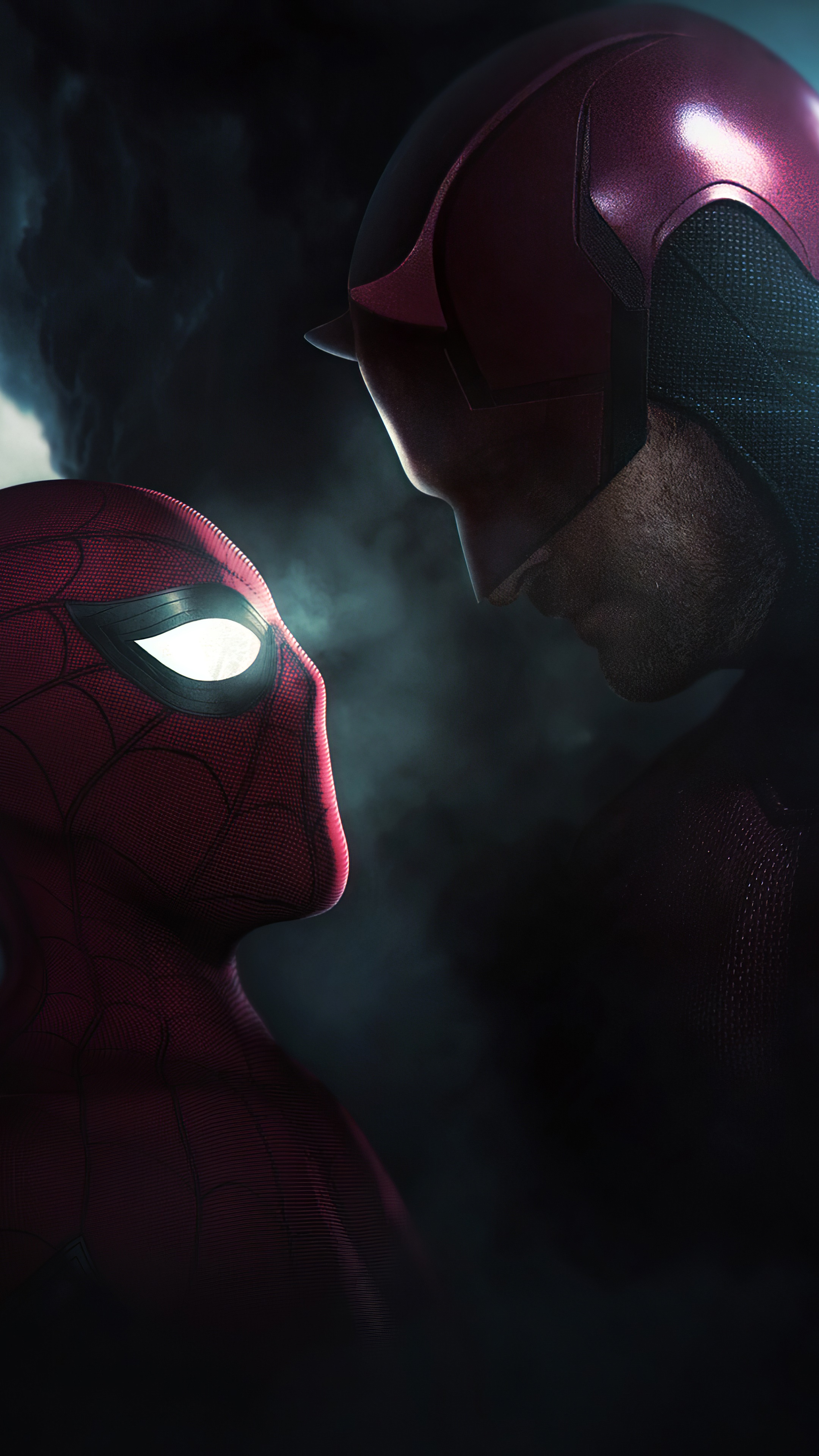 Spider-Man and Daredevil face off HD Phone Wallpaper