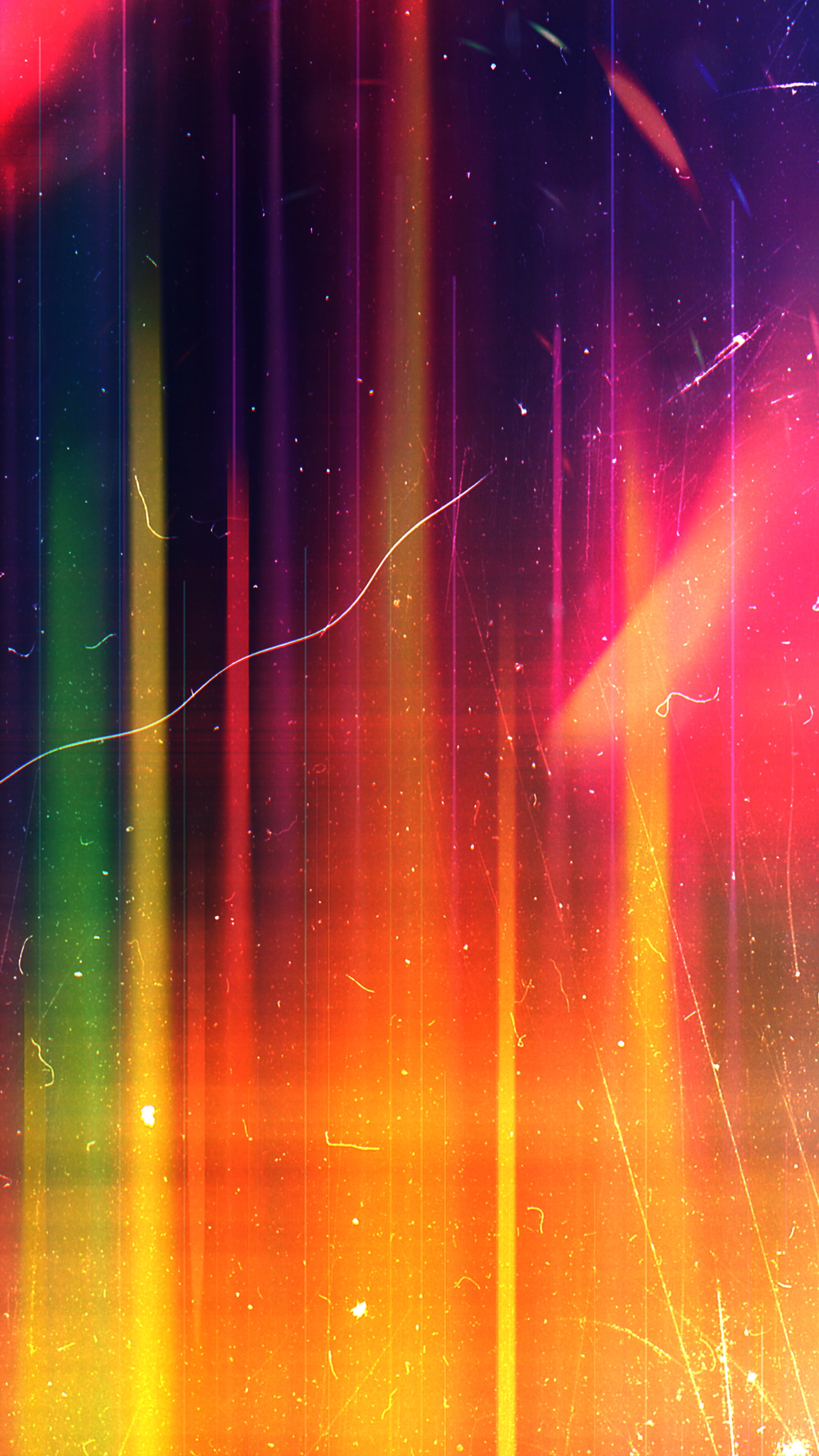 Abstract digital art with colorful light streaks HD Phone Wallpaper
