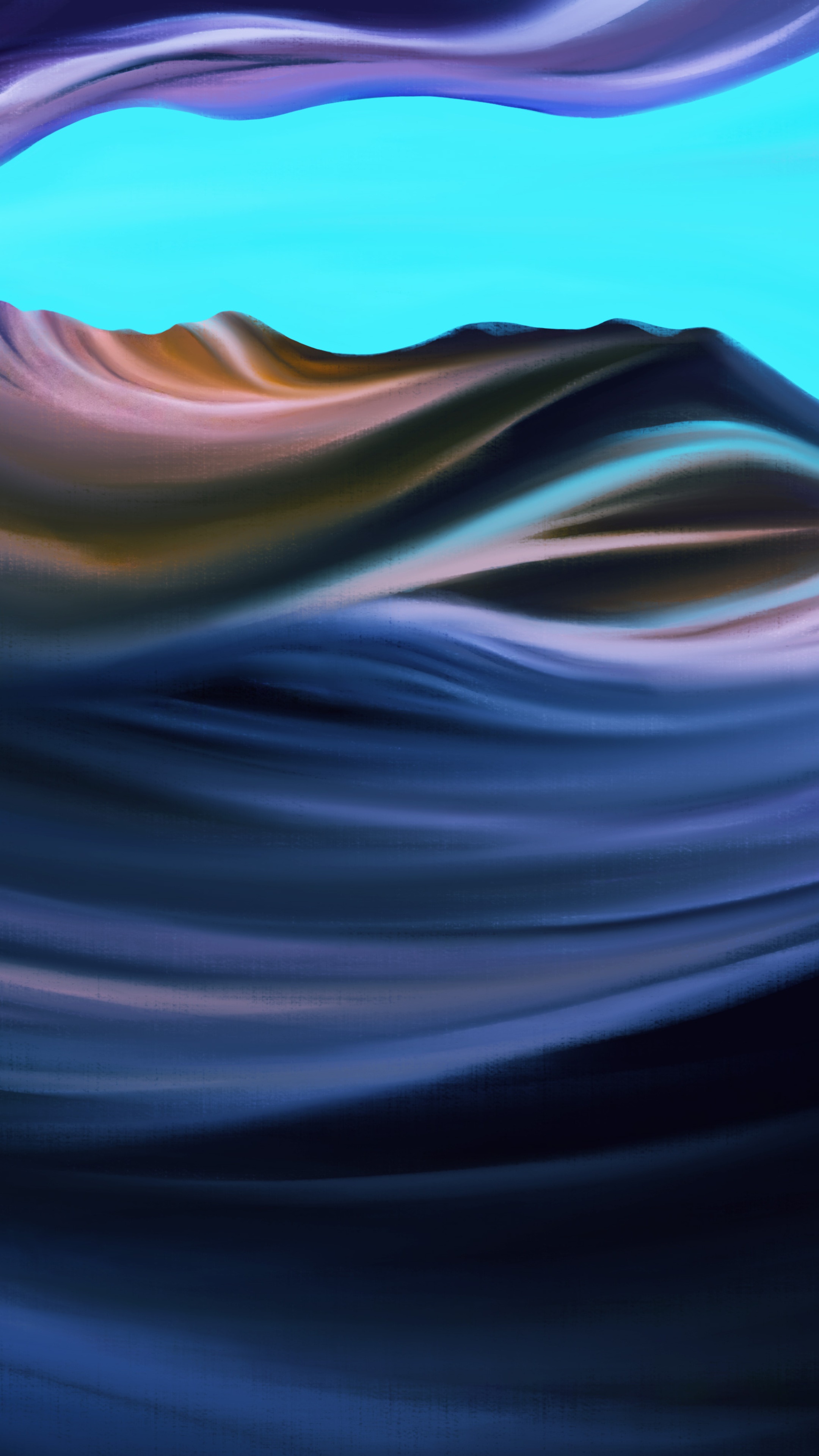 Abstract Digital Art Canyon 4K HD Phone Wallpaper