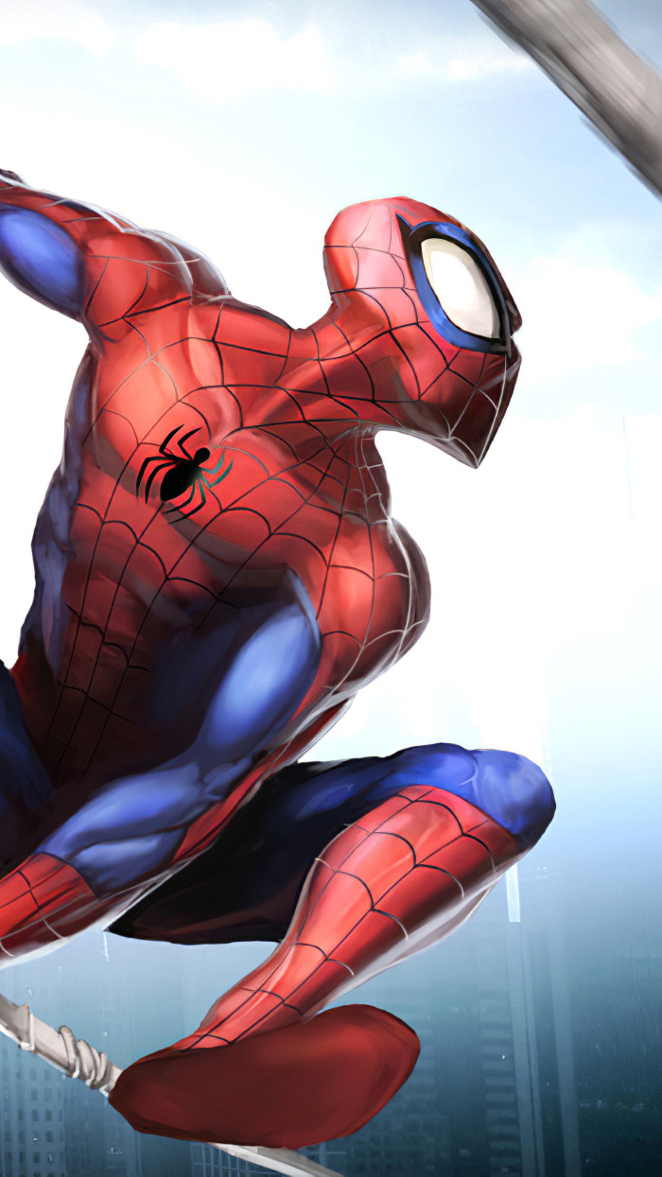 Spider-Man artwork by an artist HD Phone Wallpaper