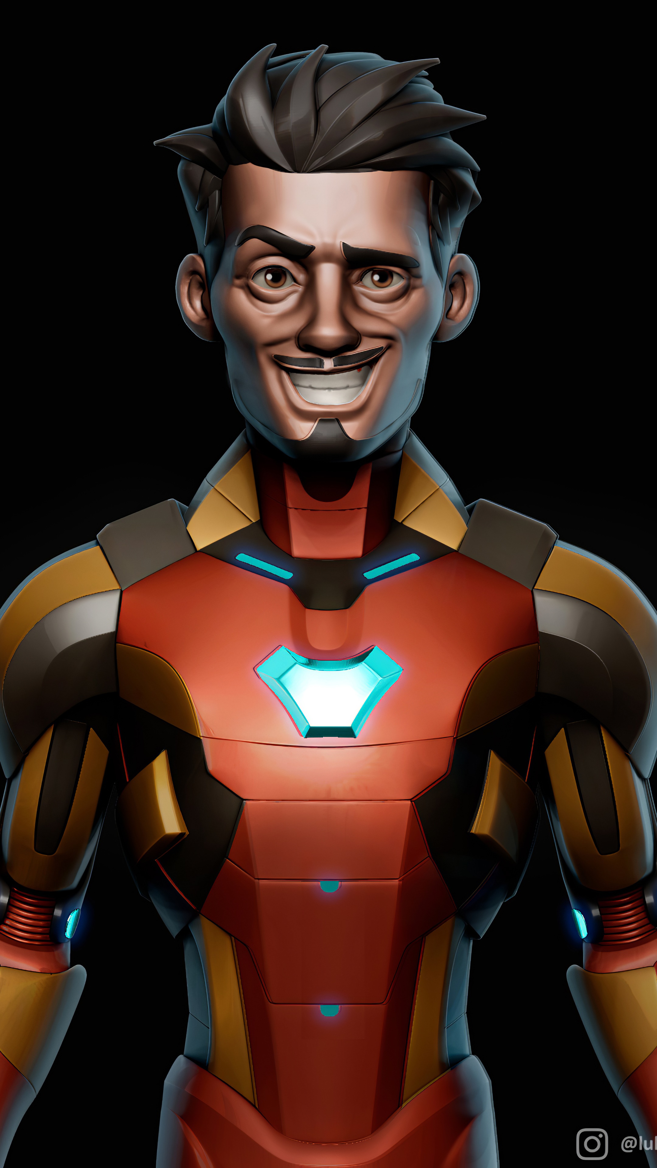 Iron Man digital art 4K HD Phone Wallpaper