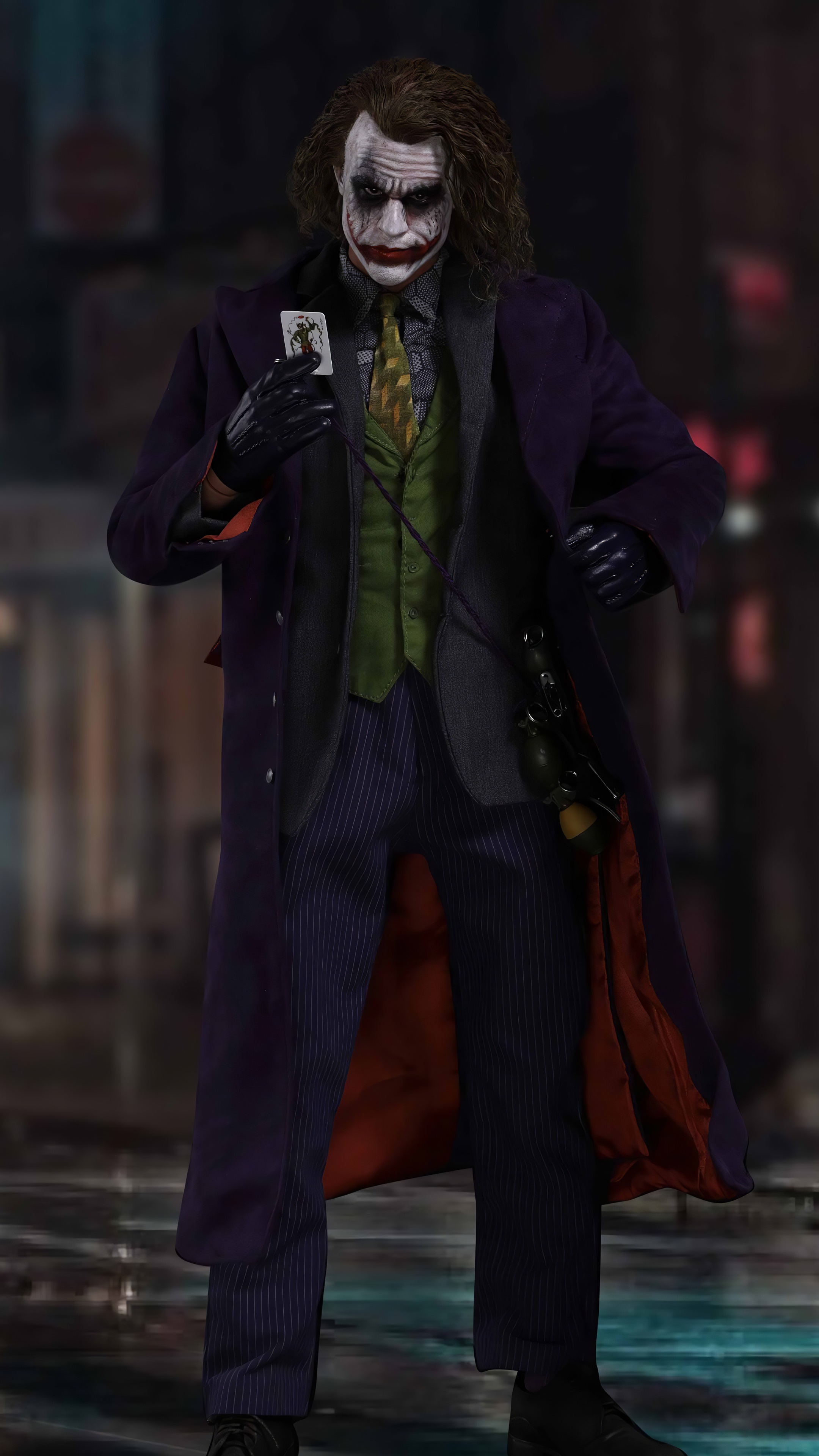 The Joker from Batman 4K HD Phone Wallpaper