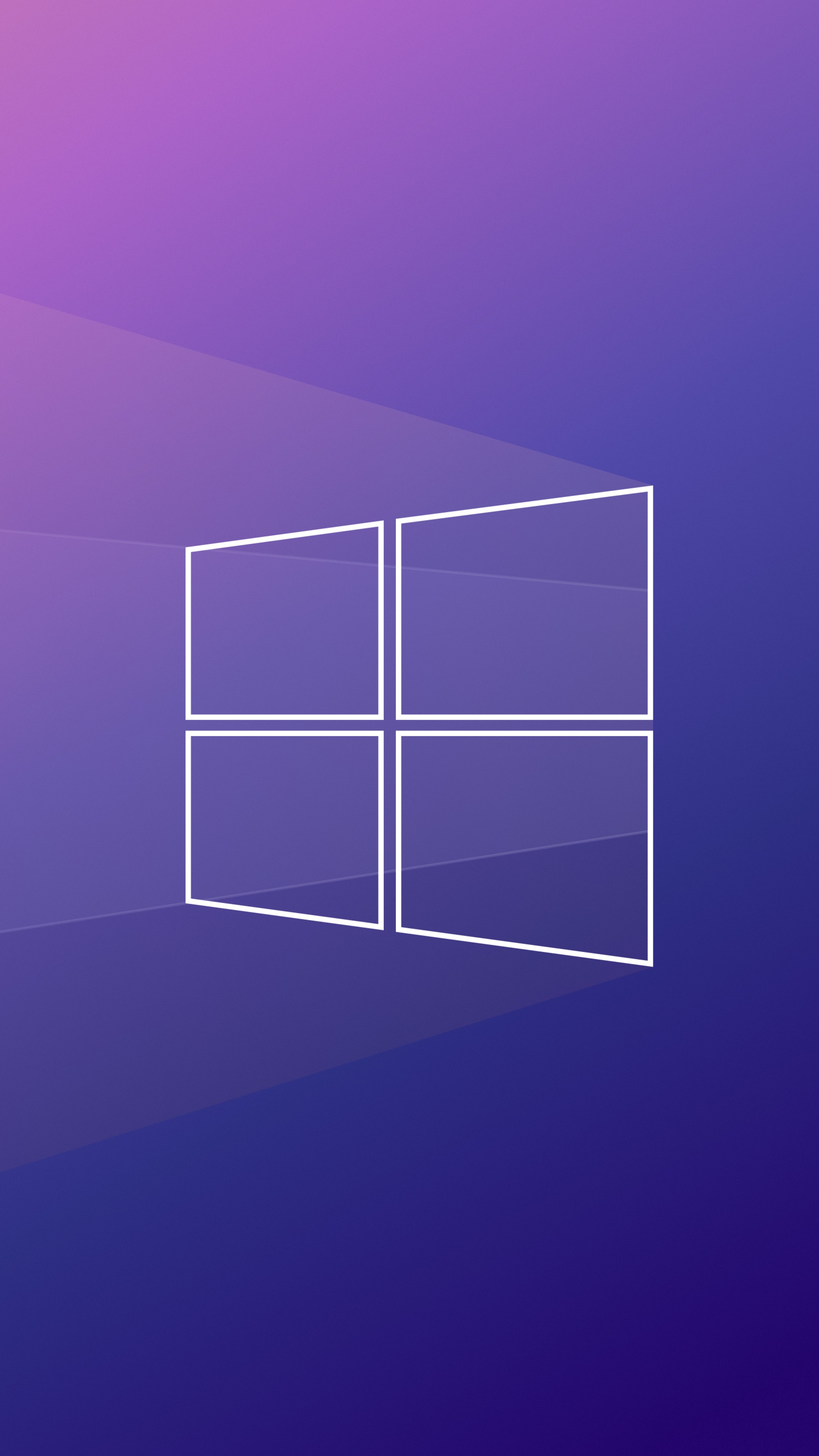 Windows logo on a purple and pink gradient background HD Phone Wallpaper