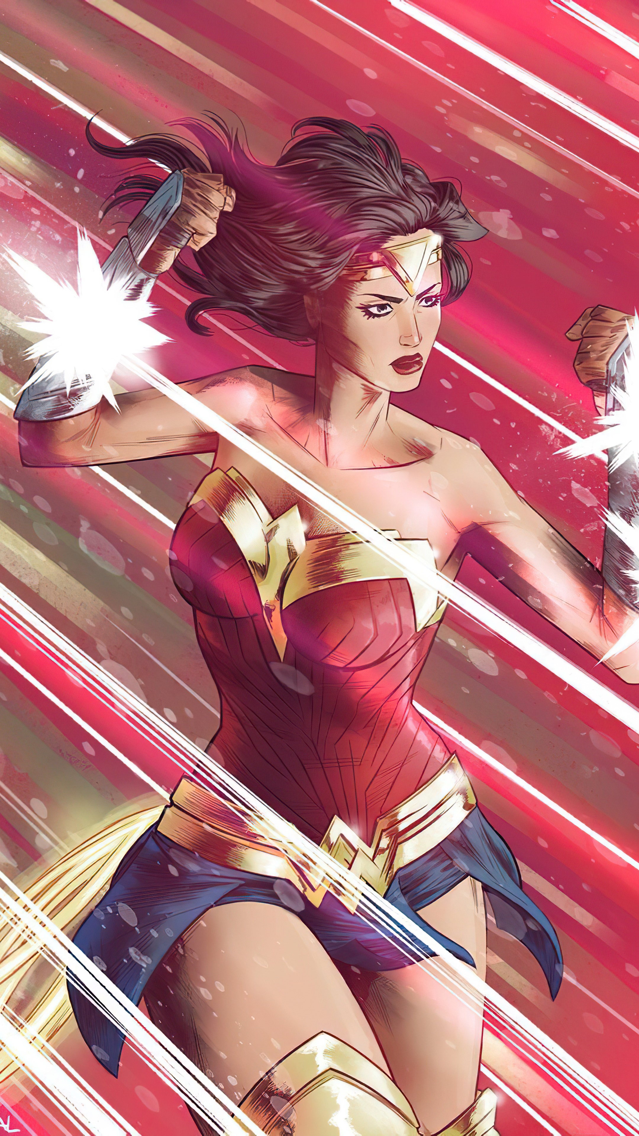 Wonder Woman artwork by an artist HD Phone Wallpaper