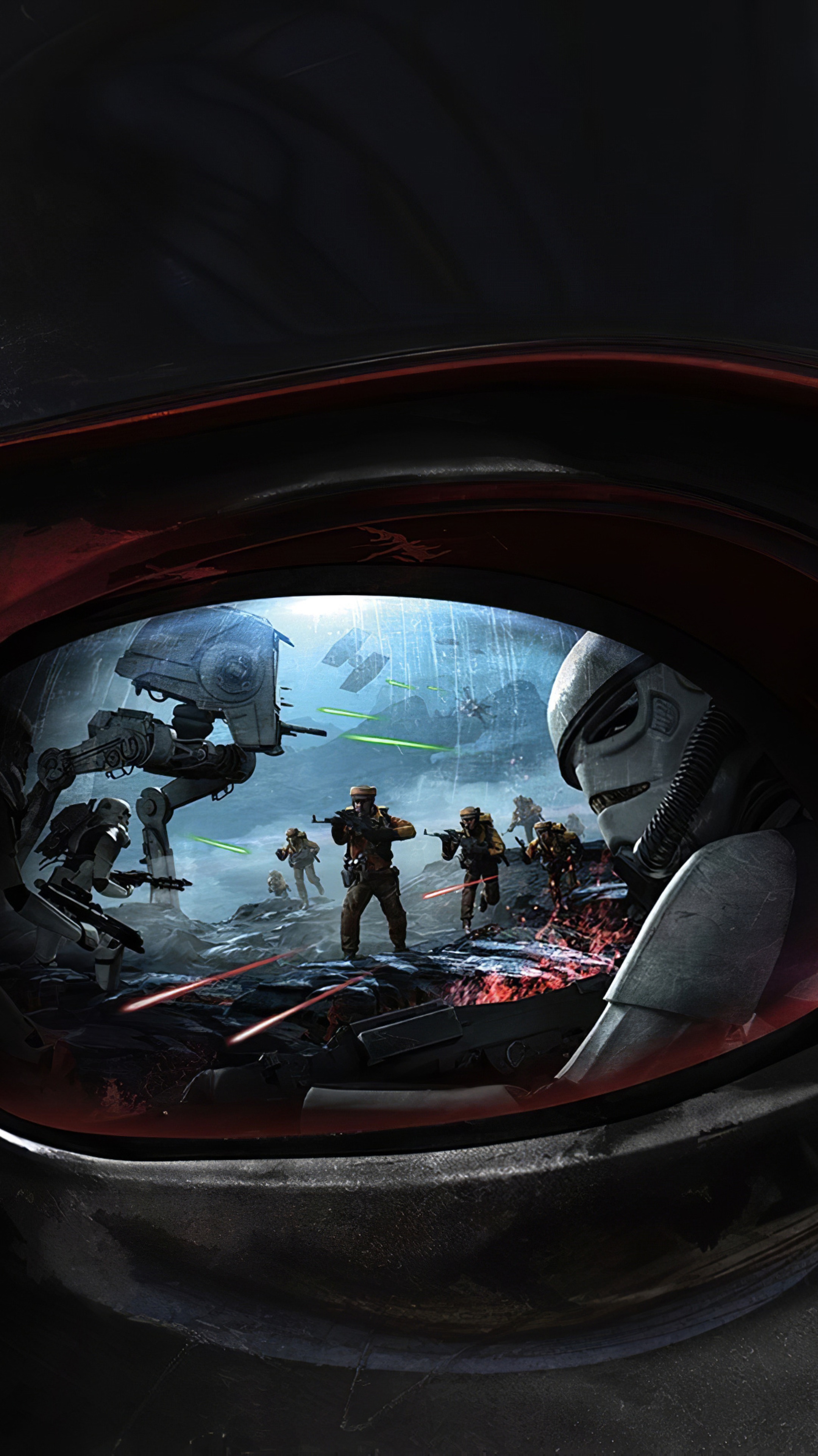 Star Wars Battlefront II Stormtroopers in battle HD Phone Wallpaper
