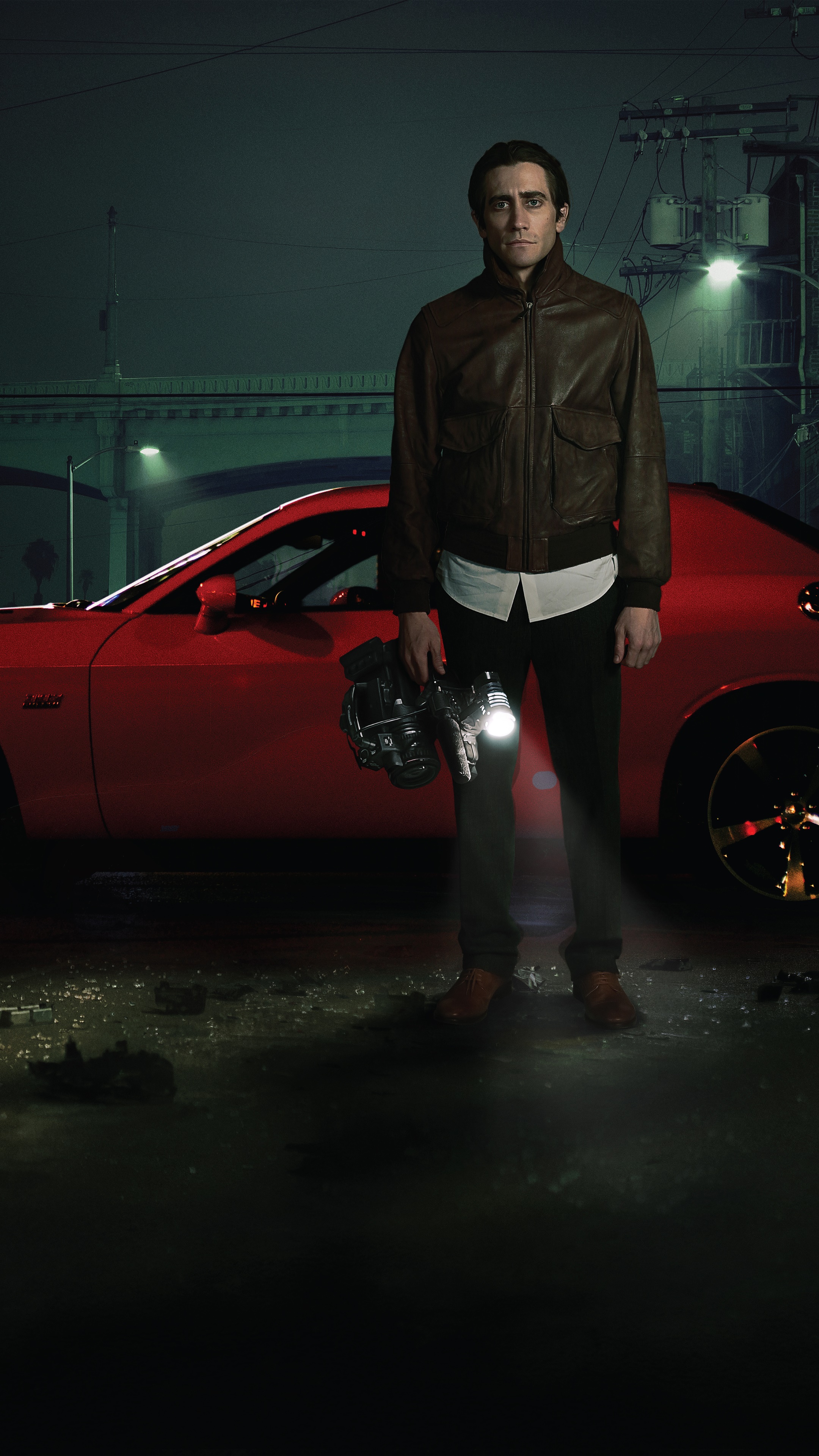Jake Gyllenhaal in Nightcrawler 4K HD Phone Wallpaper