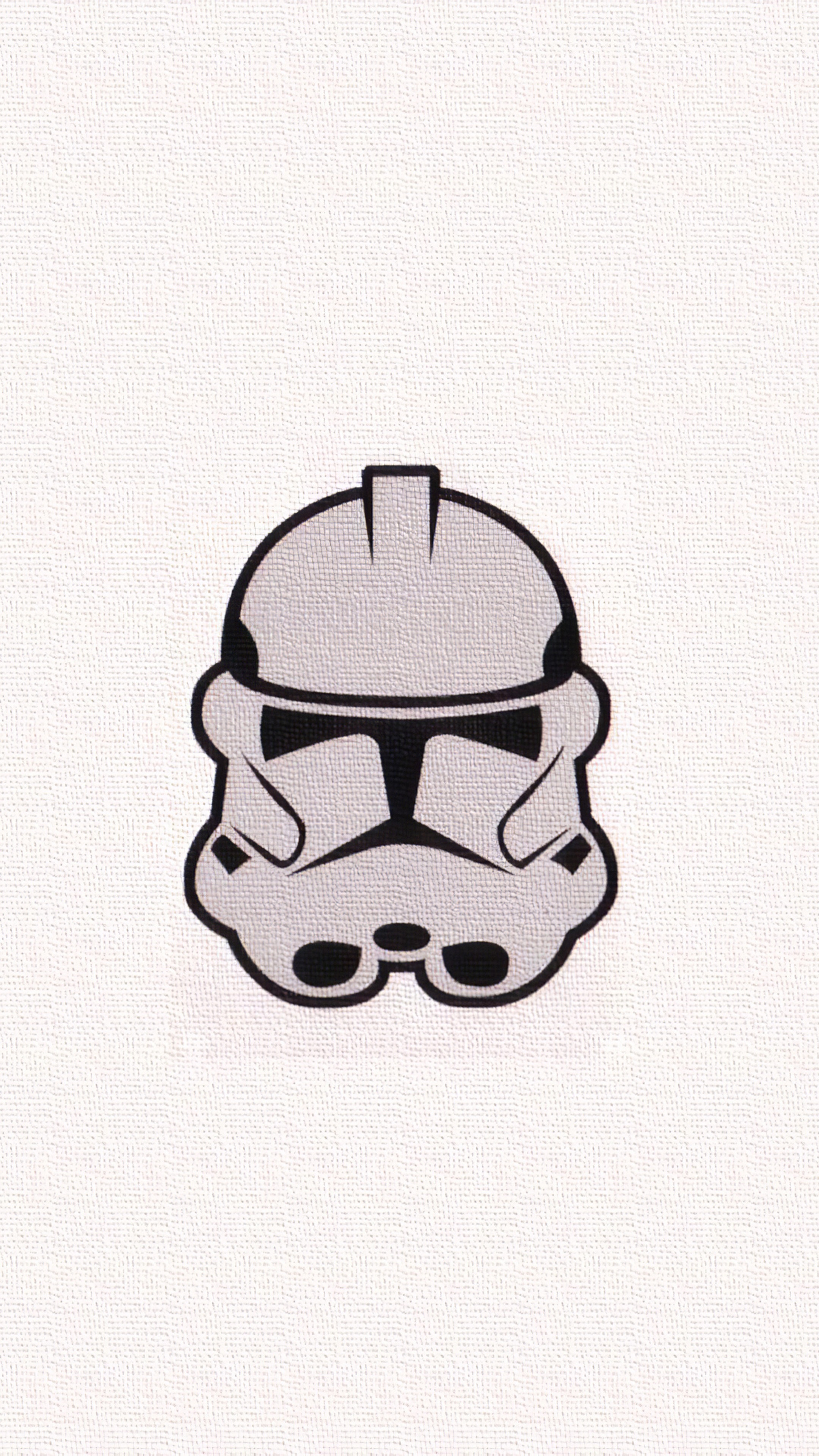 Minimalist Stormtrooper Helmet from Star Wars HD Phone Wallpaper