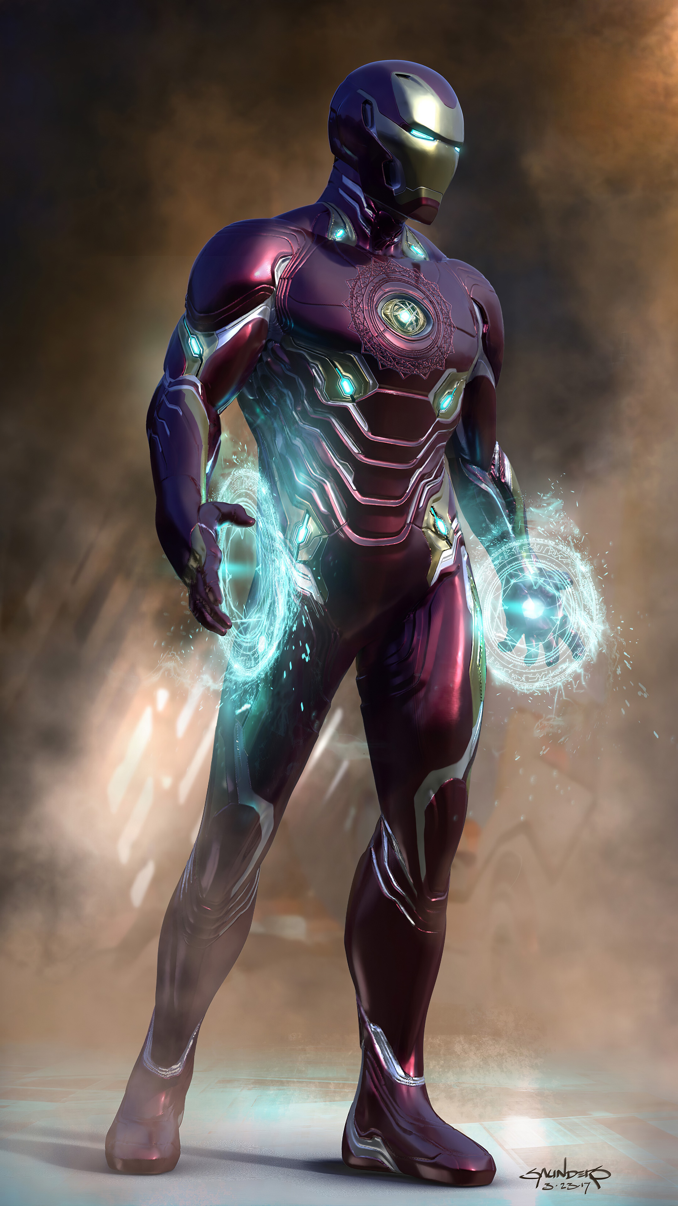 Iron Man from Marvel artwork 4K HD Phone Wallpaper