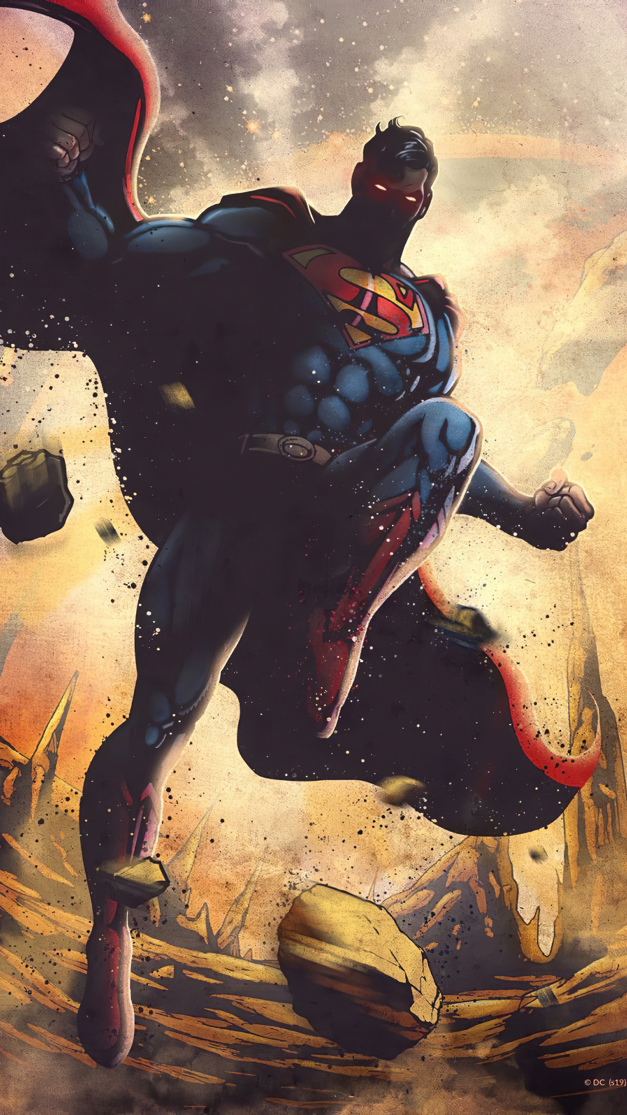 Superman artwork 4K HD Phone Wallpaper