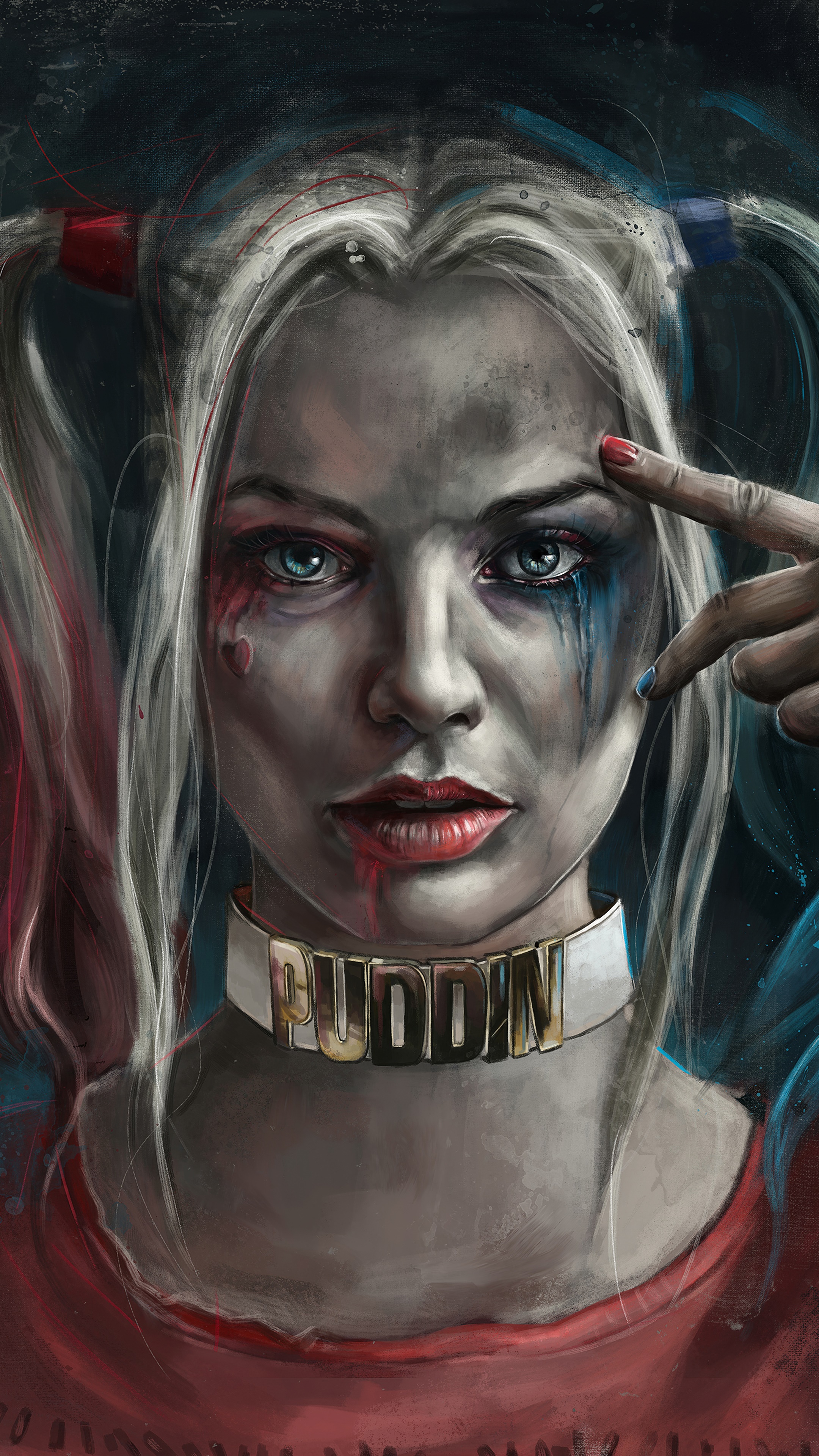 Harley Quinn artwork HD Phone Wallpaper