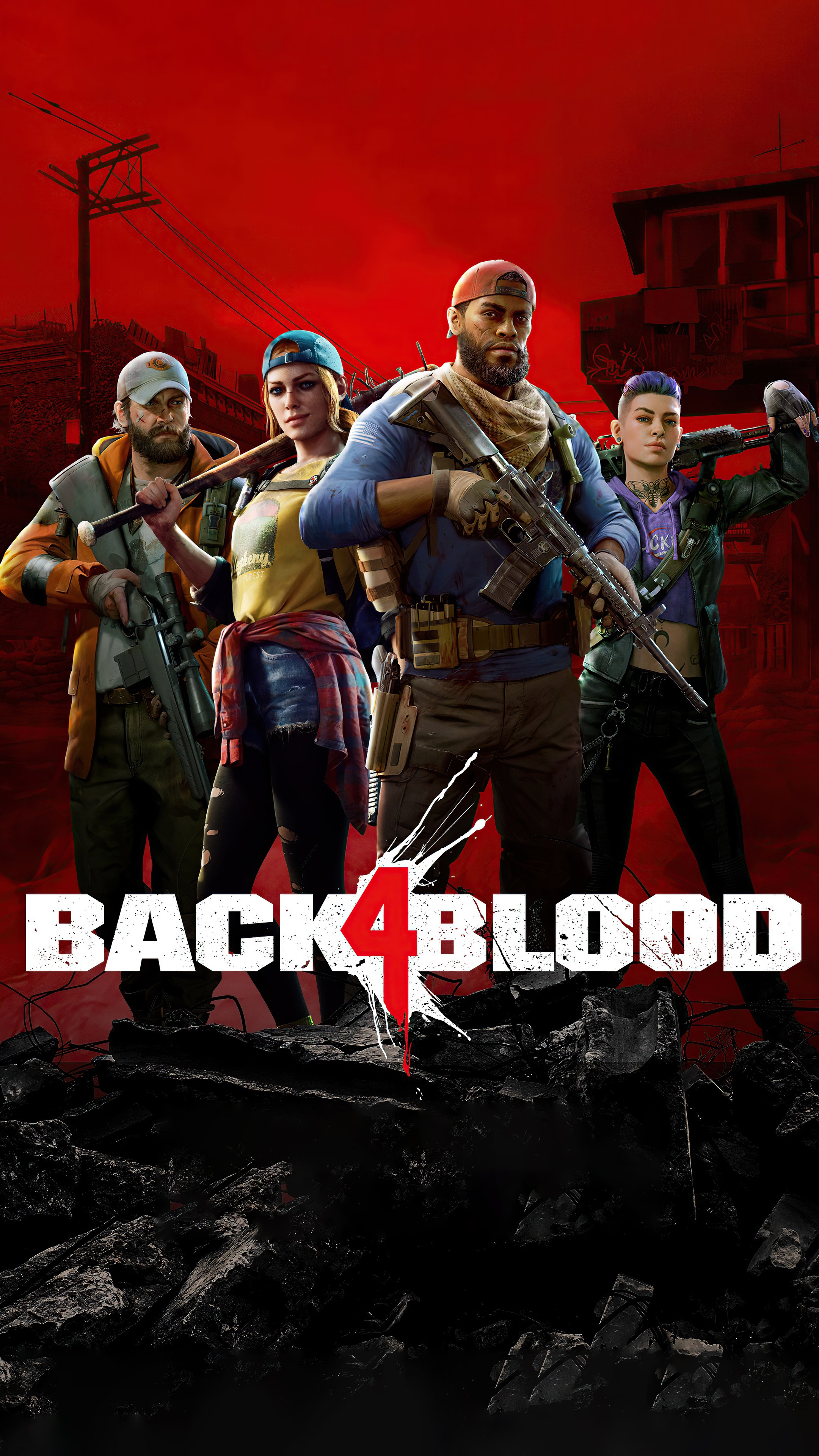 Back 4 Blood video game characters HD Phone Wallpaper