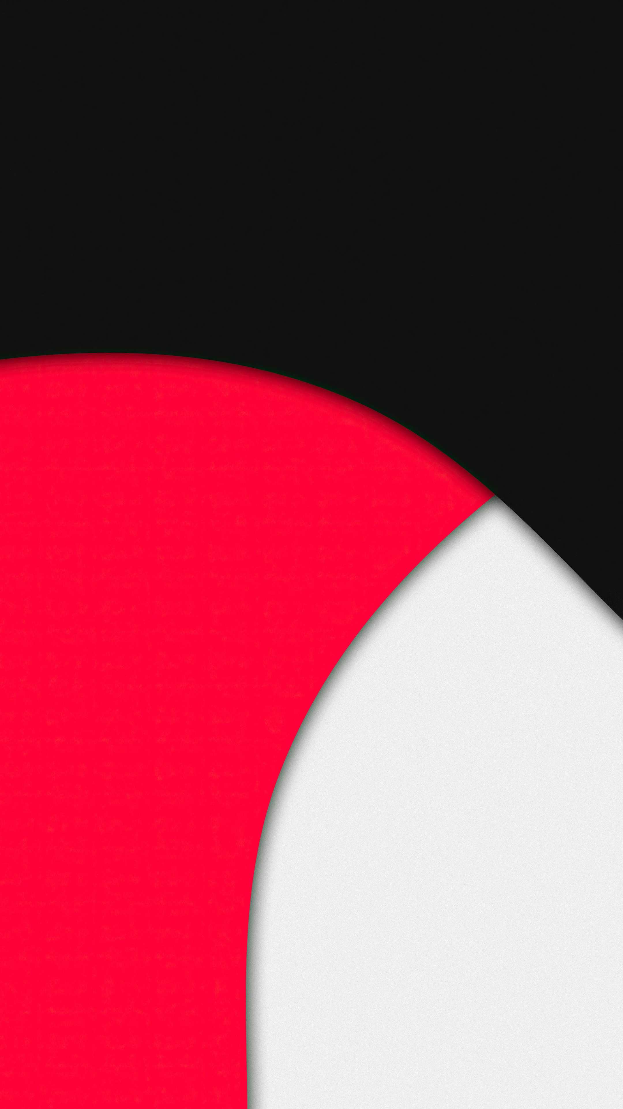 Abstract artwork with black, red, and white shapes HD Phone Wallpaper