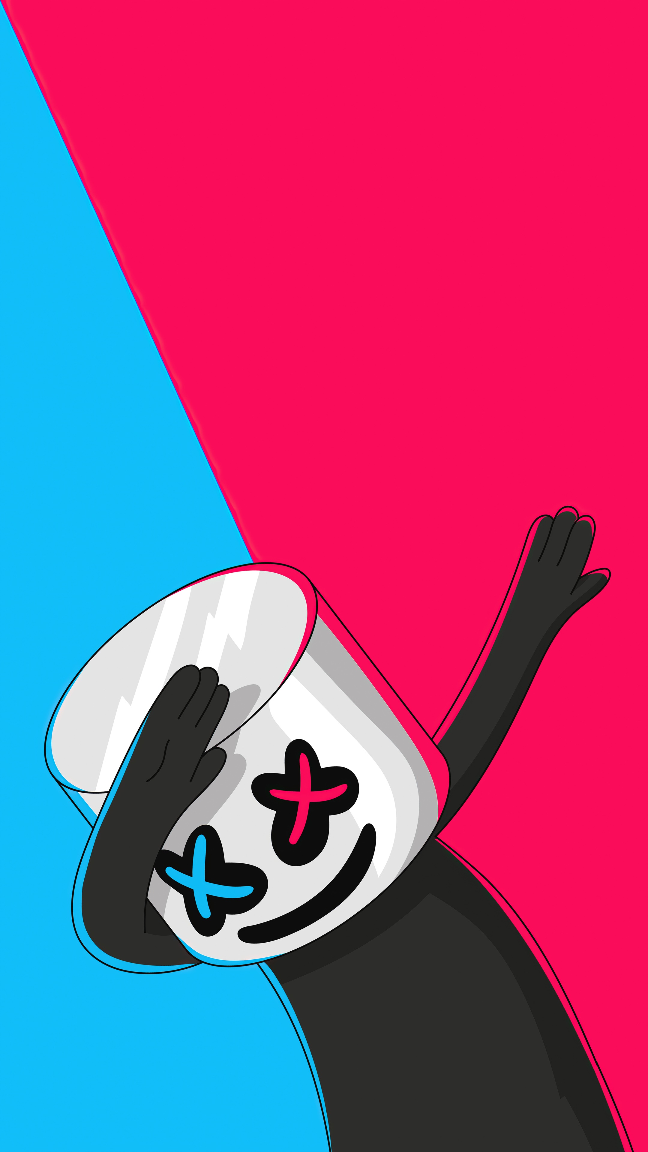 Marshmello artwork 4K HD Phone Wallpaper