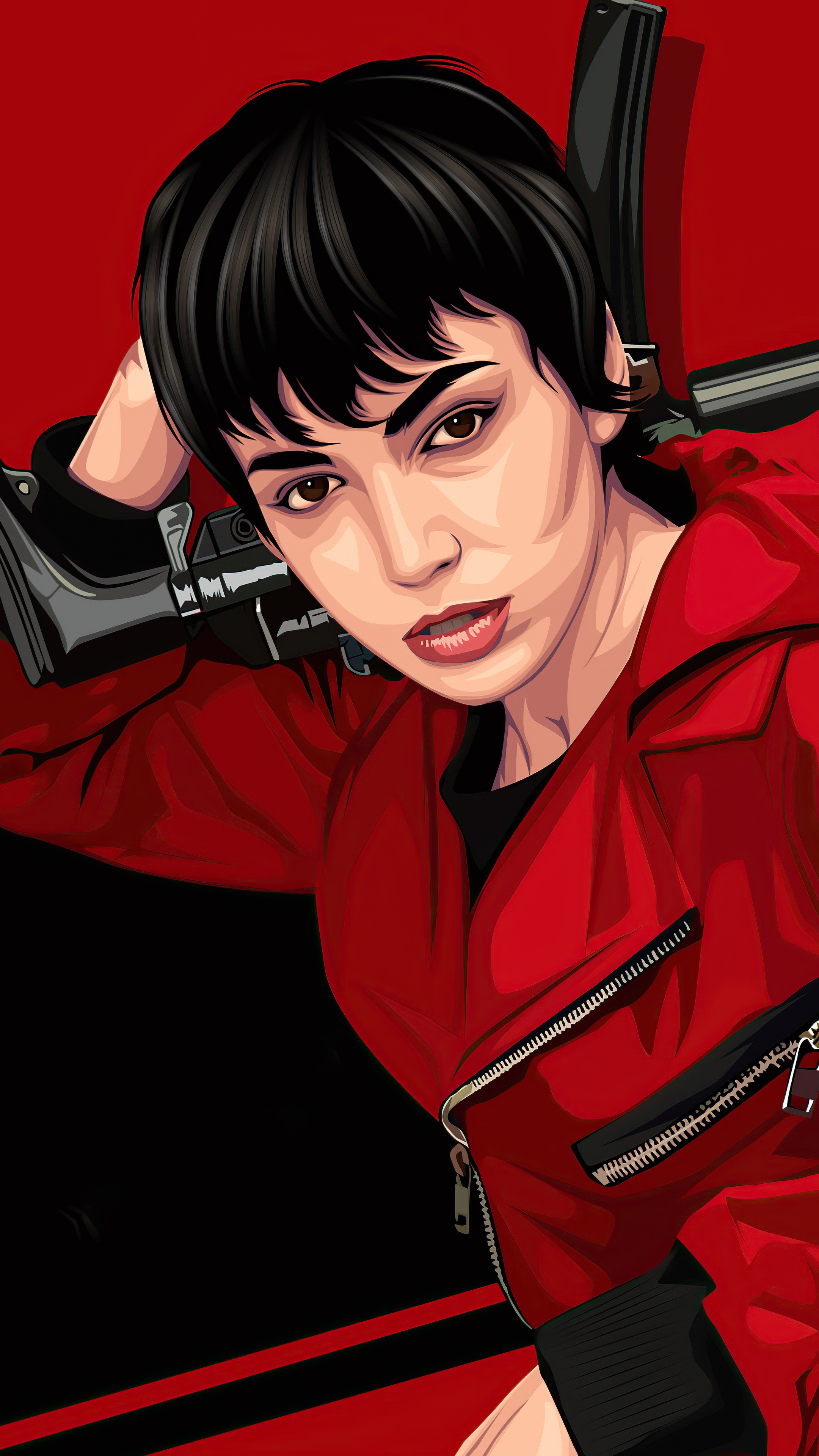 Tokyo from Money Heist 4K HD Phone Wallpaper