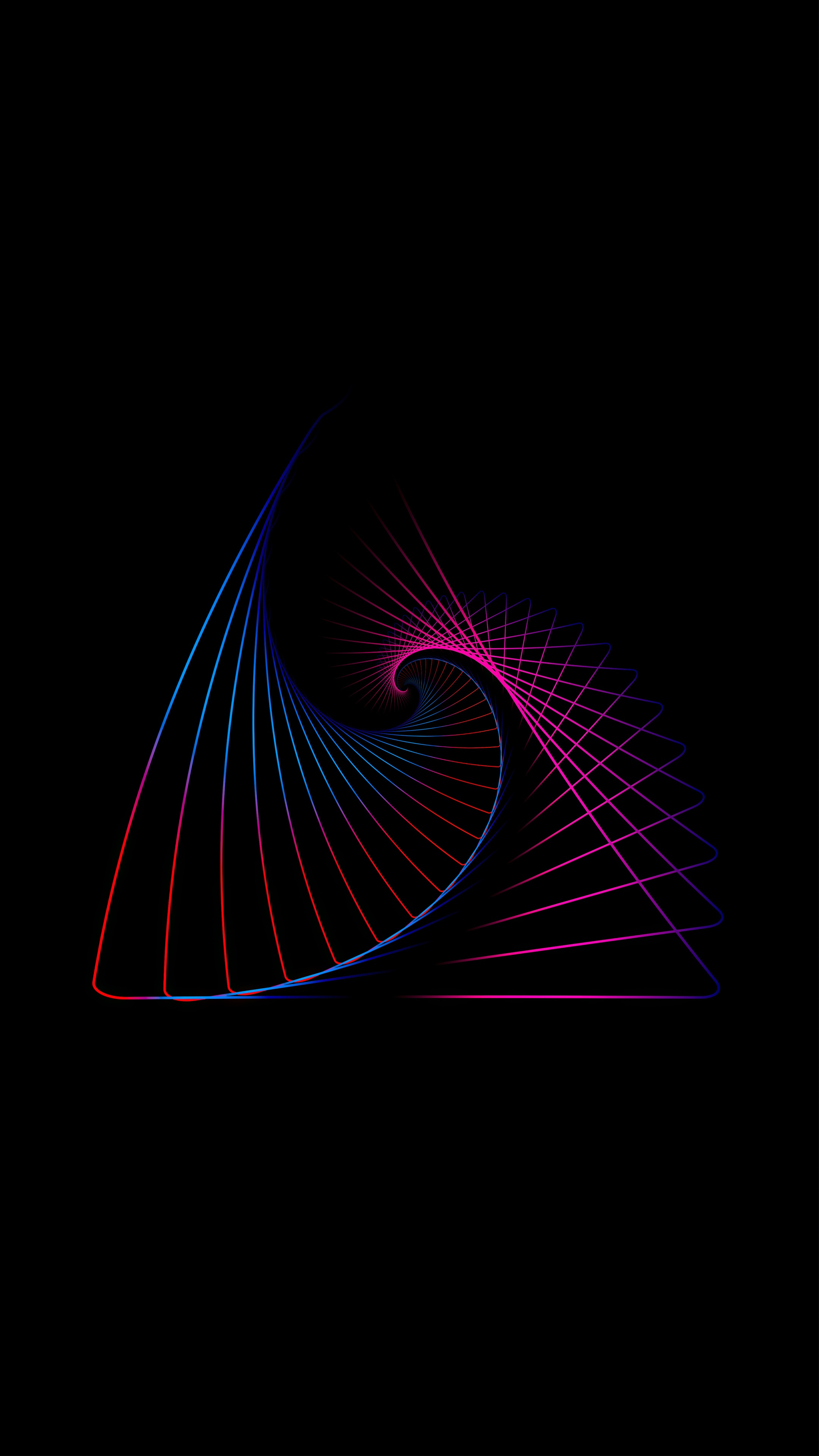 Abstract geometric spiral artwork HD Phone Wallpaper