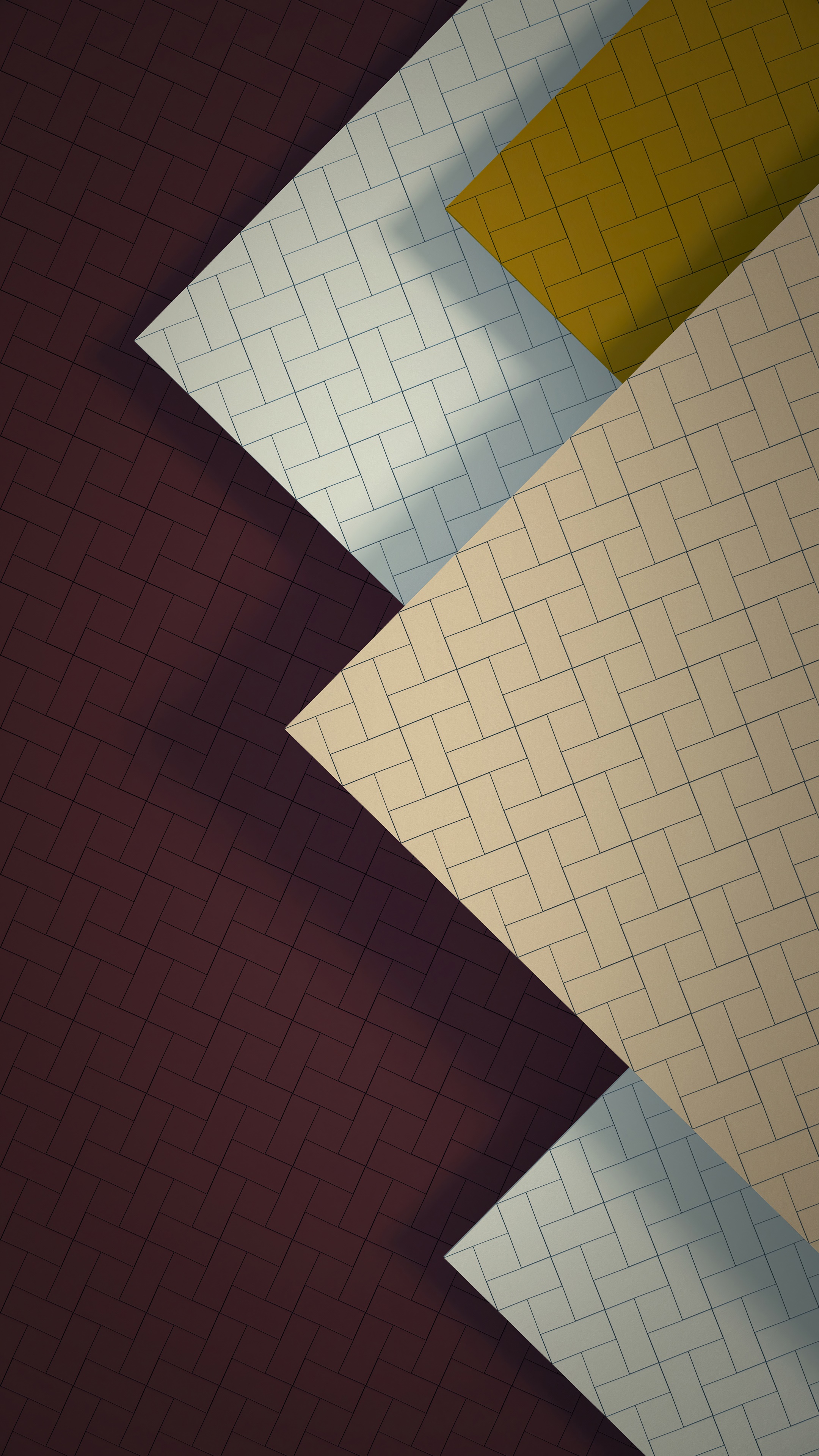 Abstract geometric pattern with overlapping planes HD Phone Wallpaper