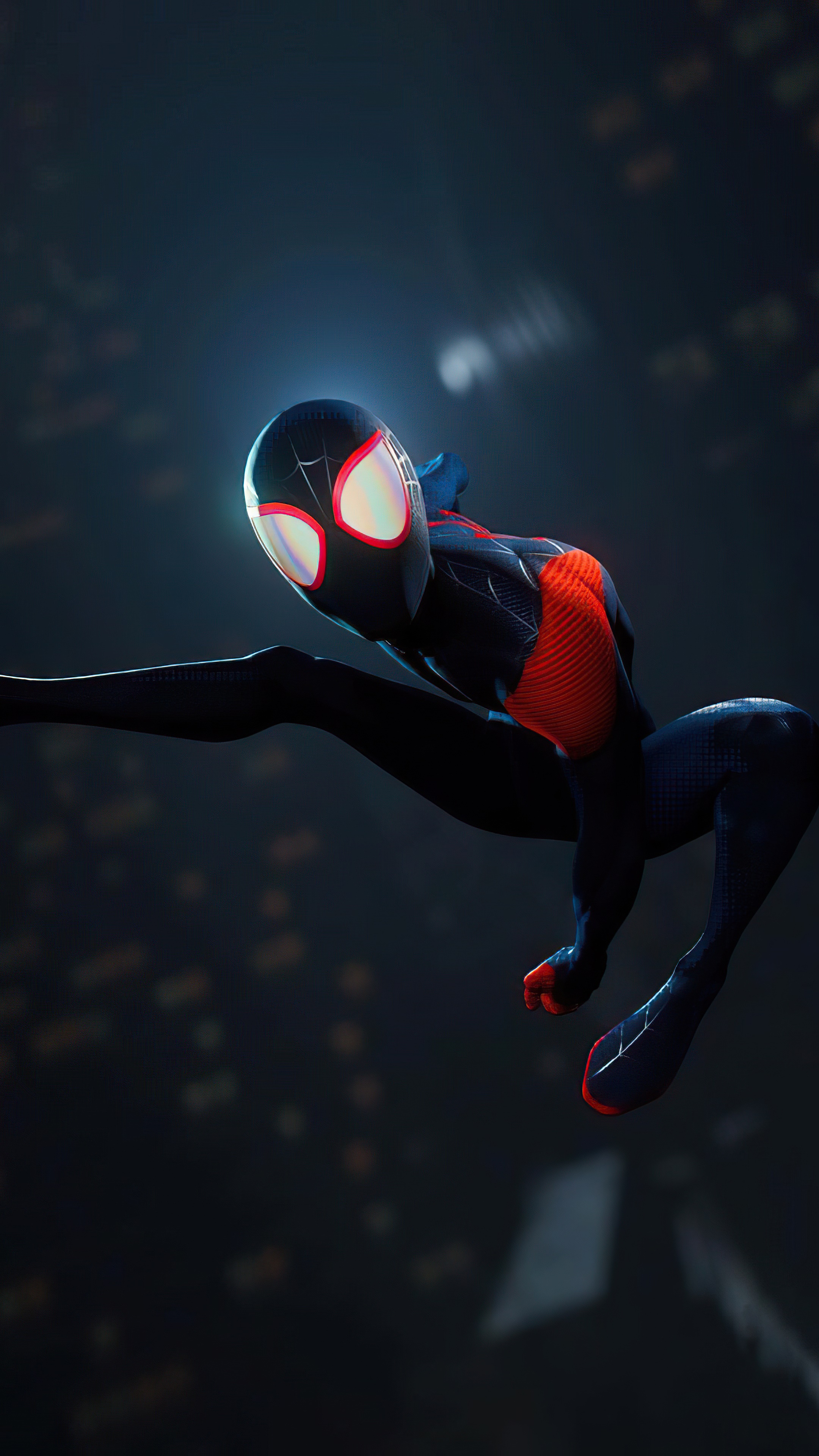 Miles Morales Spider-Man in action HD Phone Wallpaper