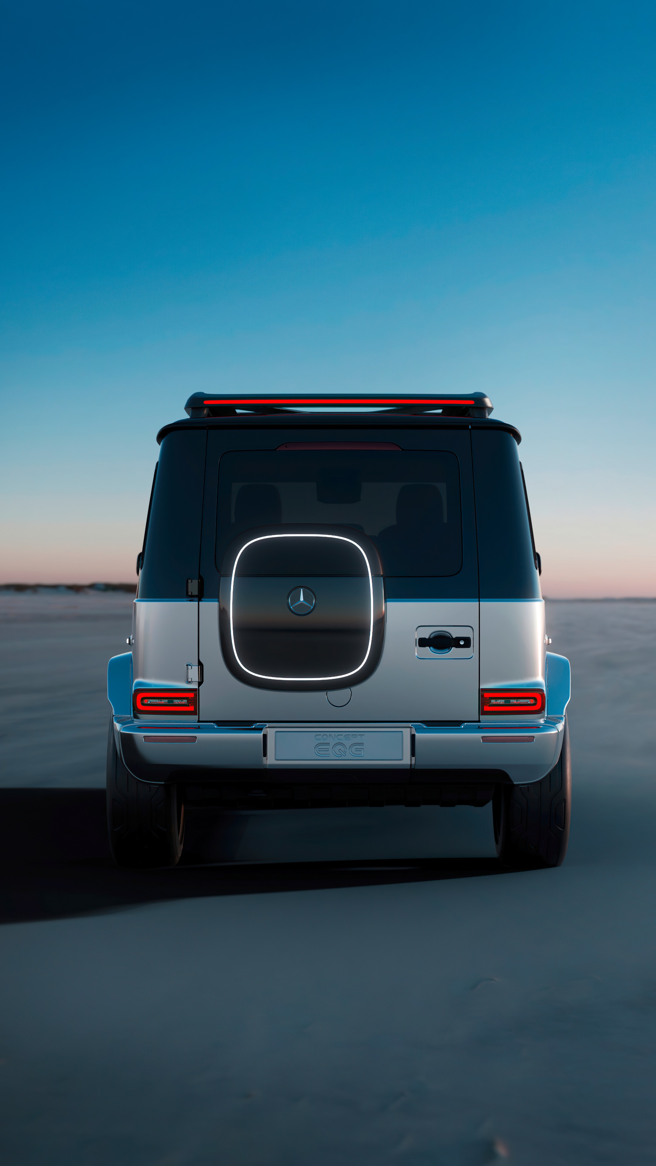 Mercedes-Benz Concept EQG rear view 4K HD Phone Wallpaper