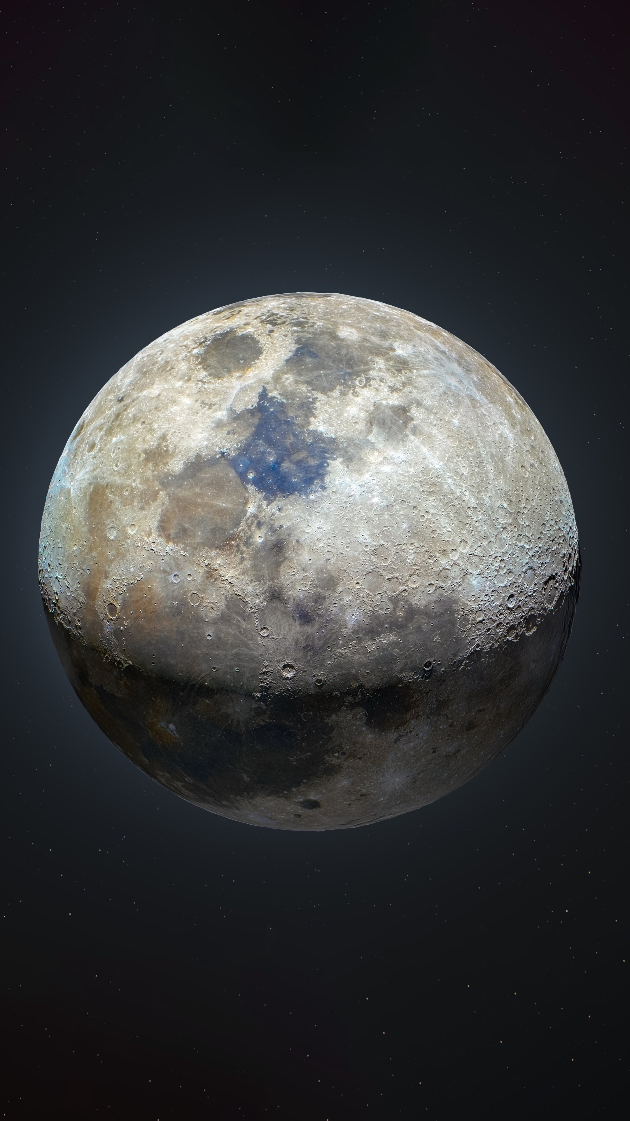 The Moon in Space HD Phone Wallpaper