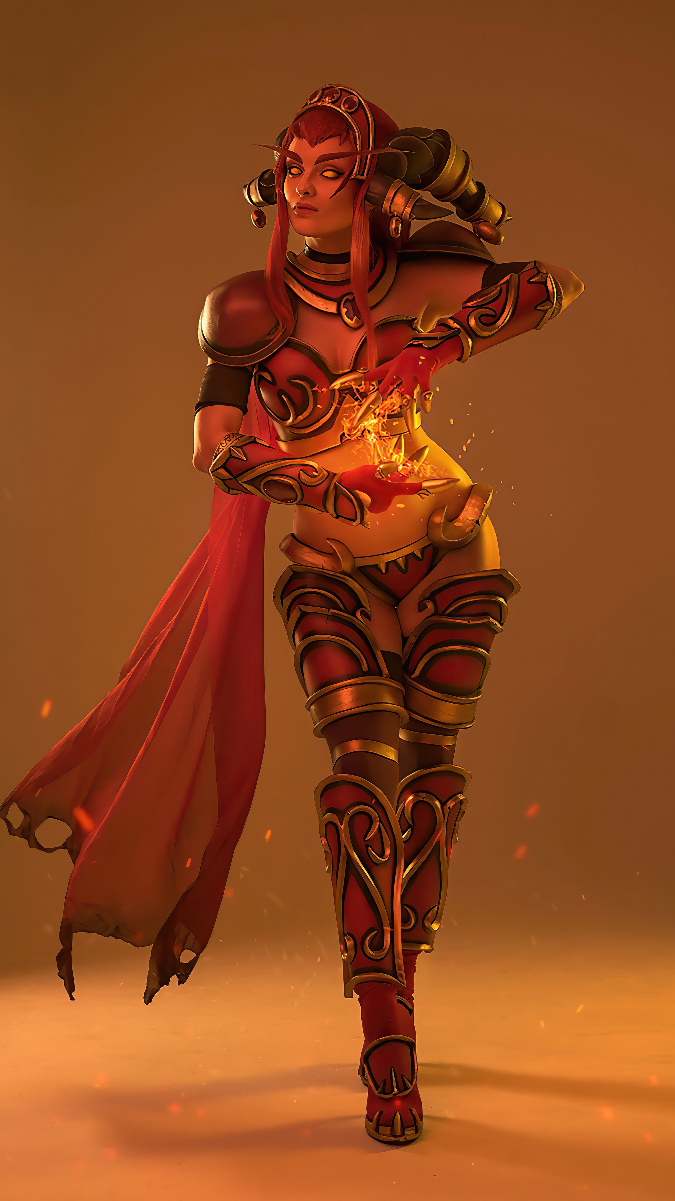 Alexstrasza from World of Warcraft cosplay HD Phone Wallpaper