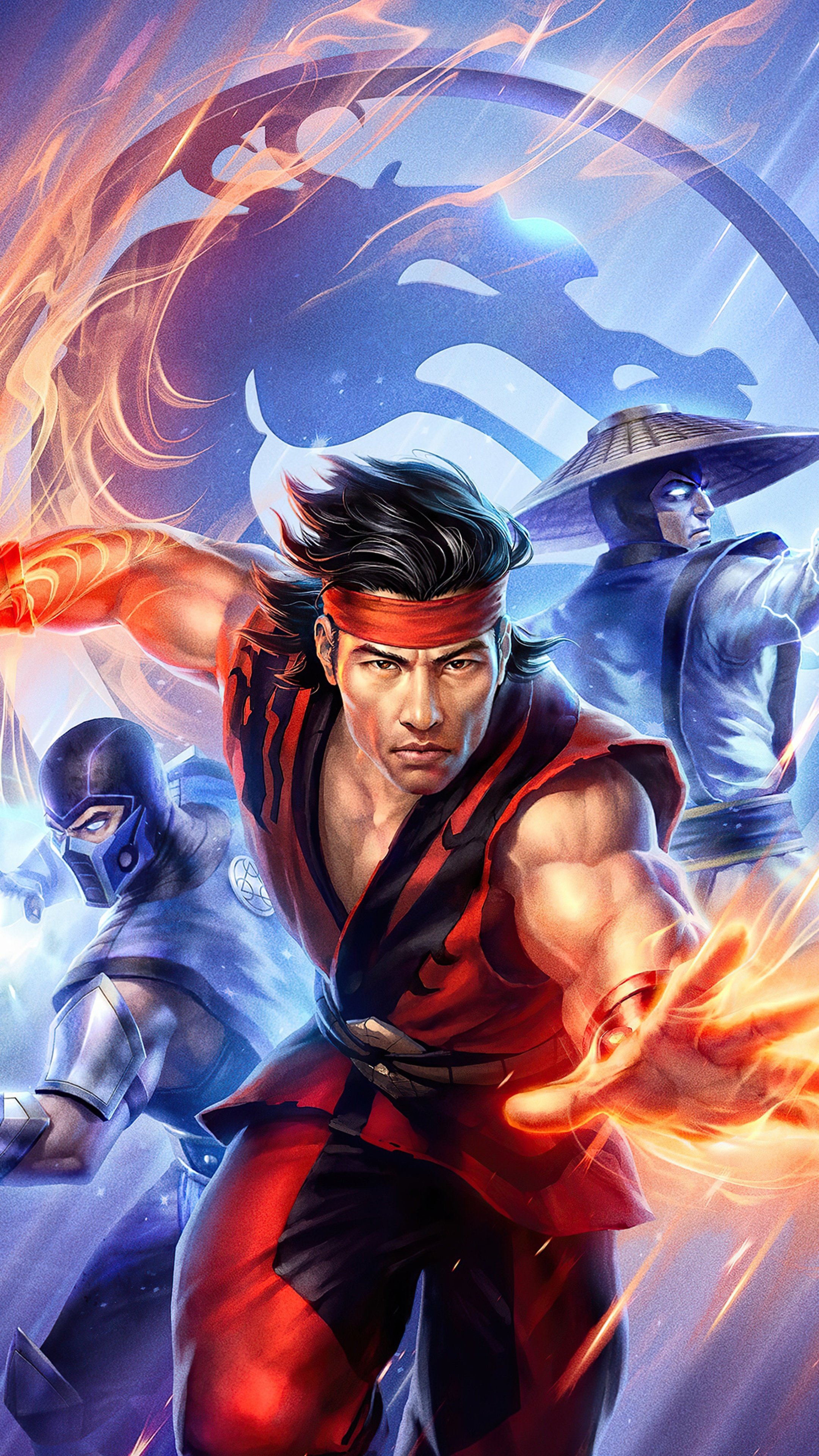 Liu Kang, Sub-Zero, and Raiden from Mortal Kombat HD Phone Wallpaper
