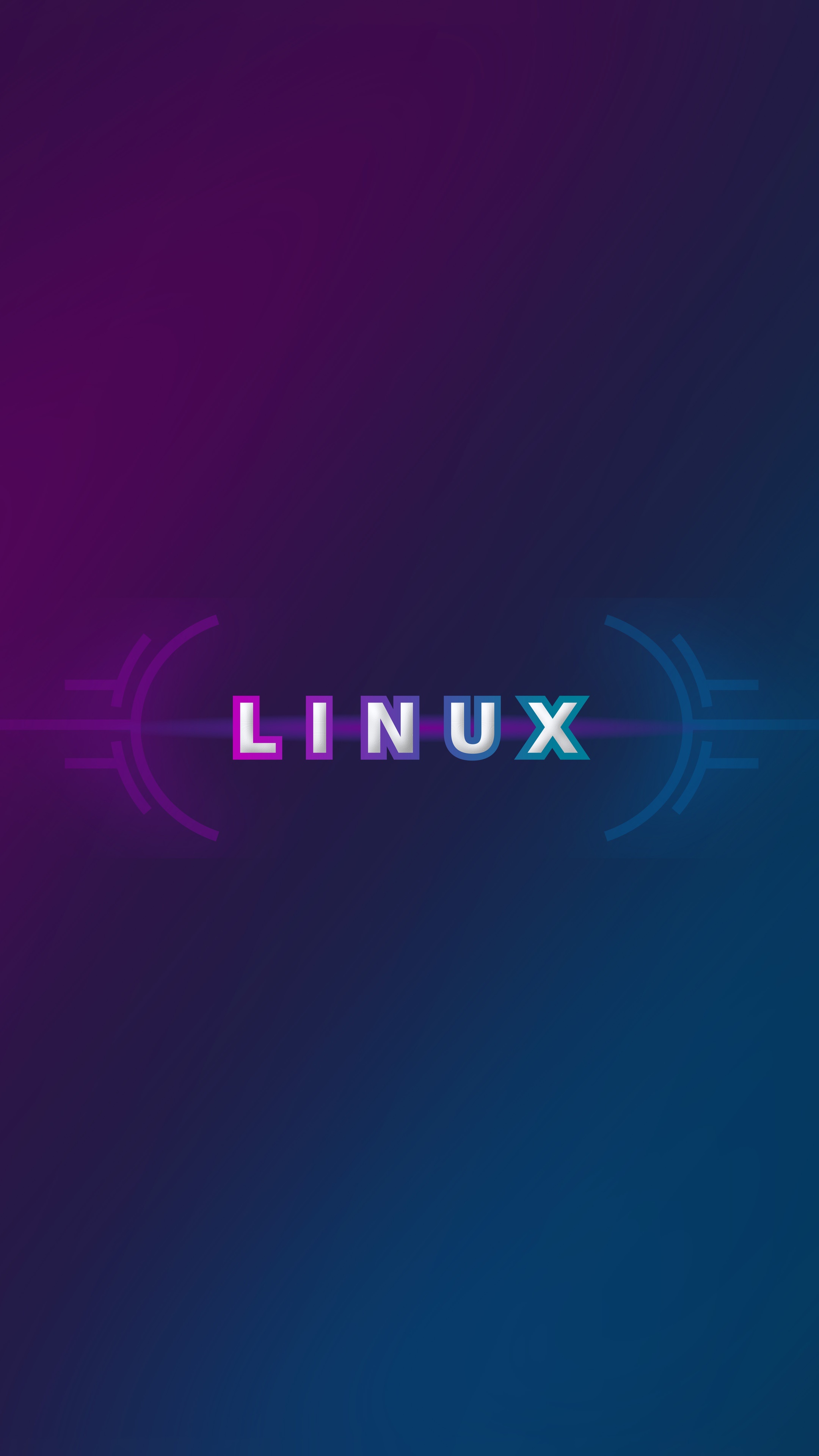Linux logo with futuristic design HD Phone Wallpaper