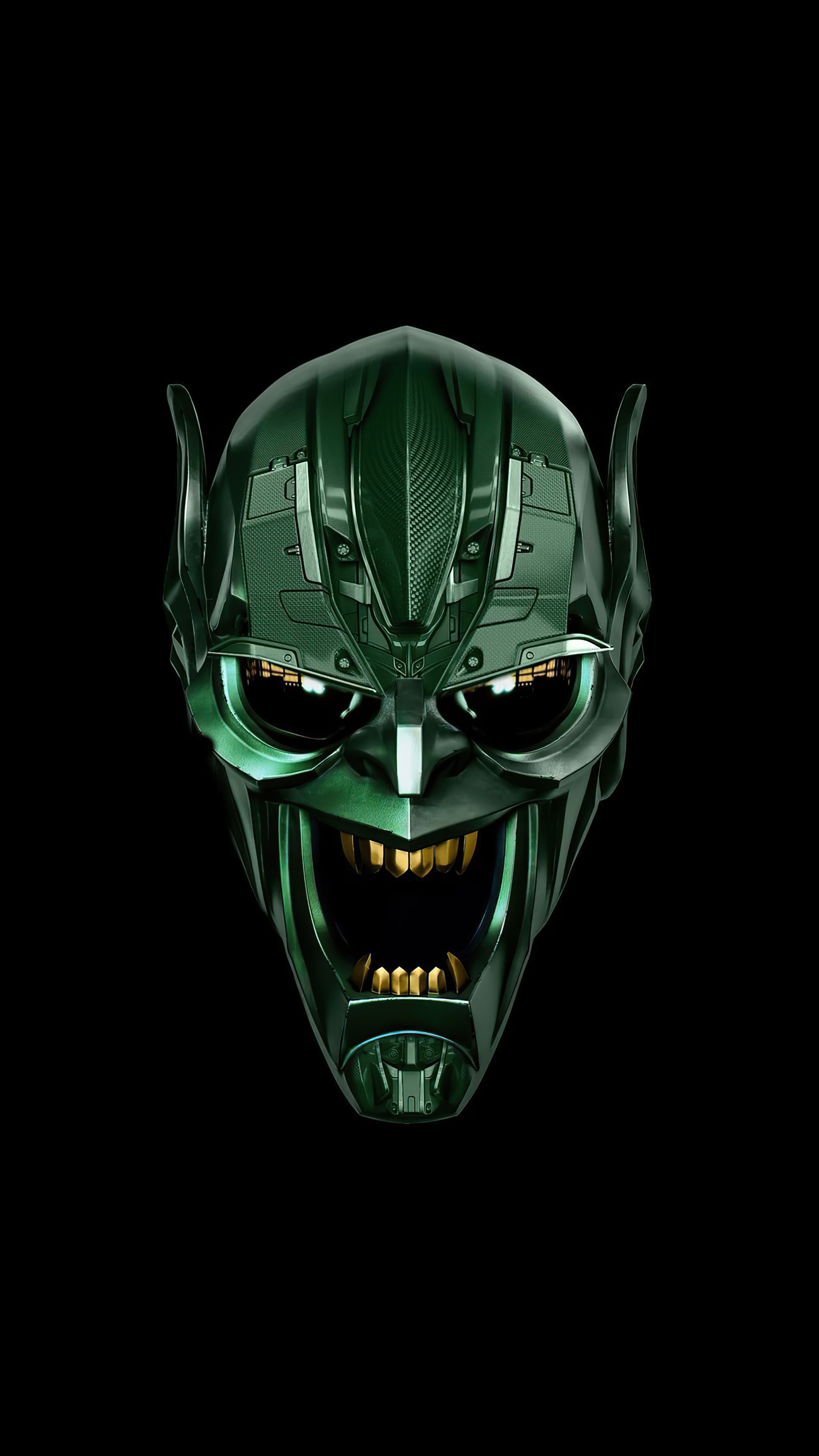 Green Goblin mask from Spider-Man HD Phone Wallpaper