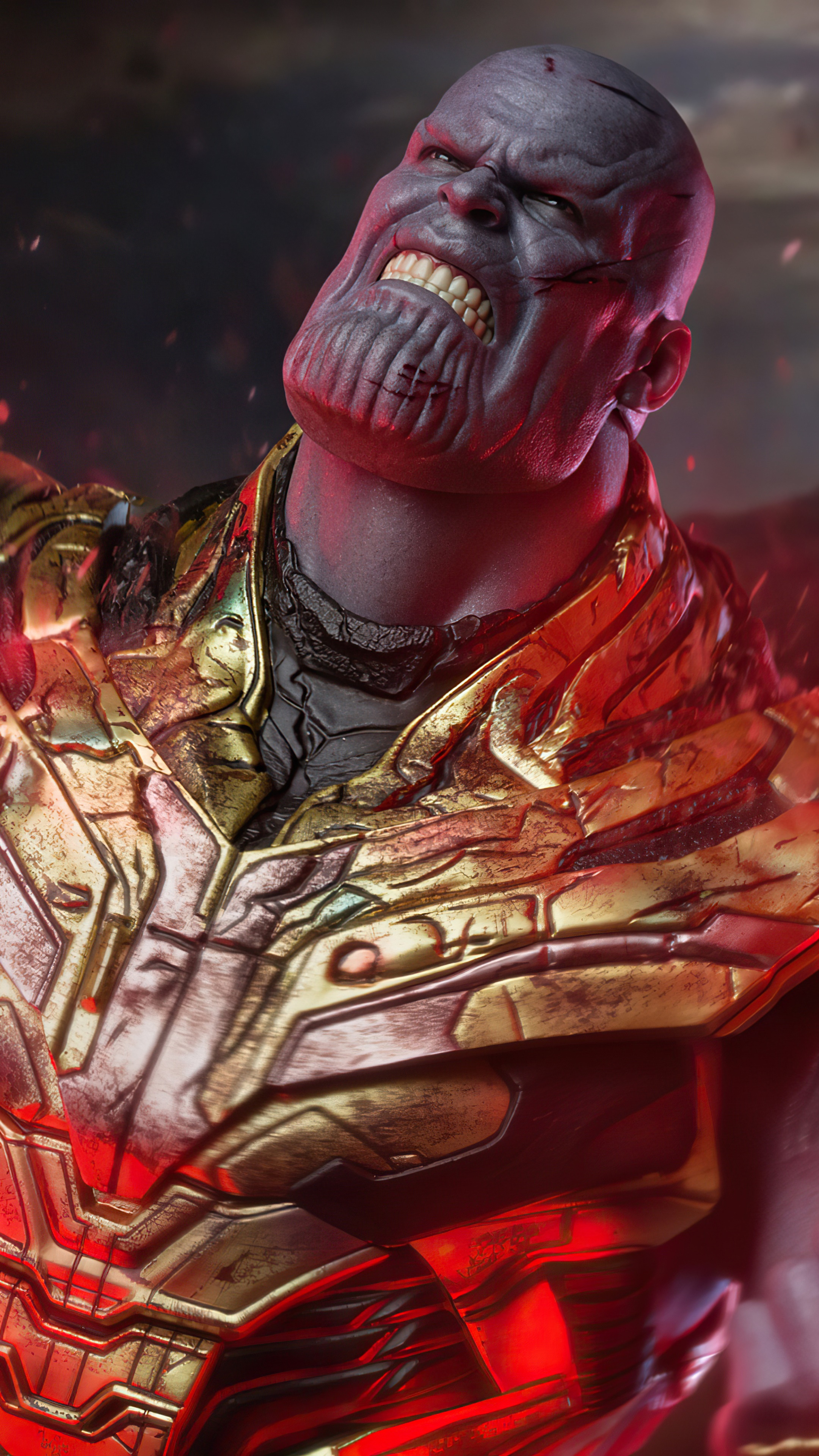 Thanos from Marvel Comics artwork HD Phone Wallpaper