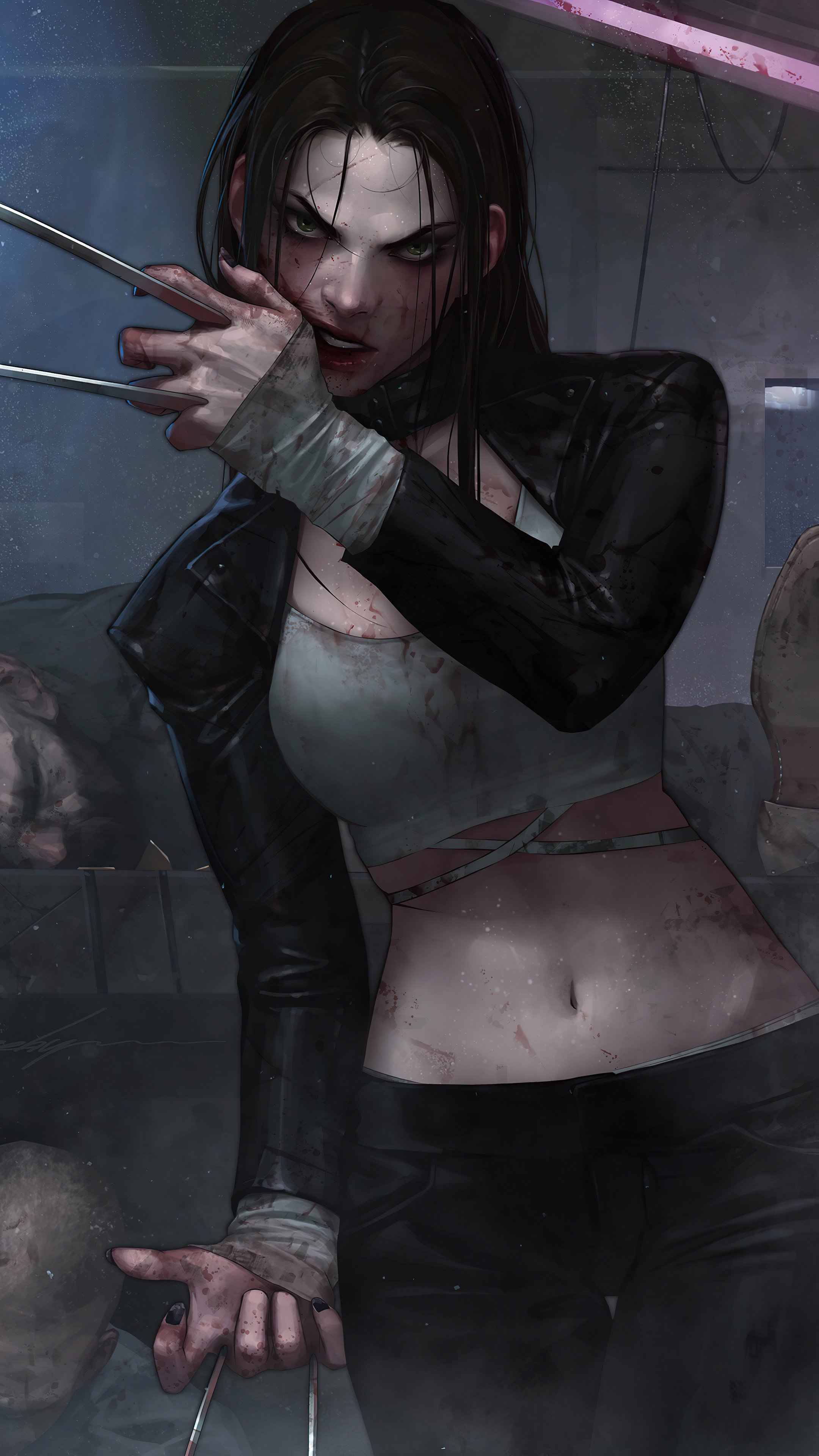 X-23 (Wolverine) with Claws HD Phone Wallpaper