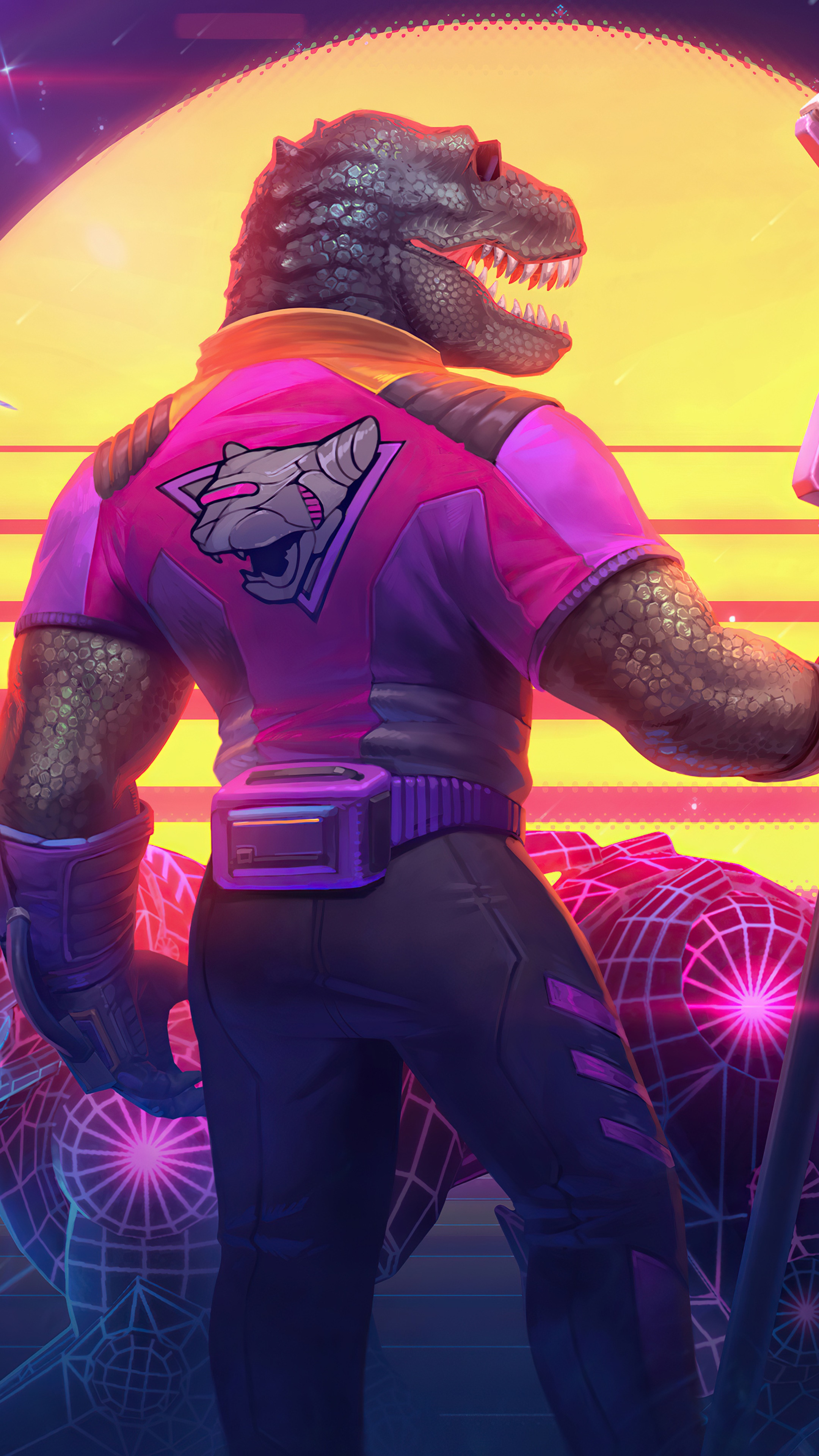 Dinosaur character from Smite 4K HD Phone Wallpaper