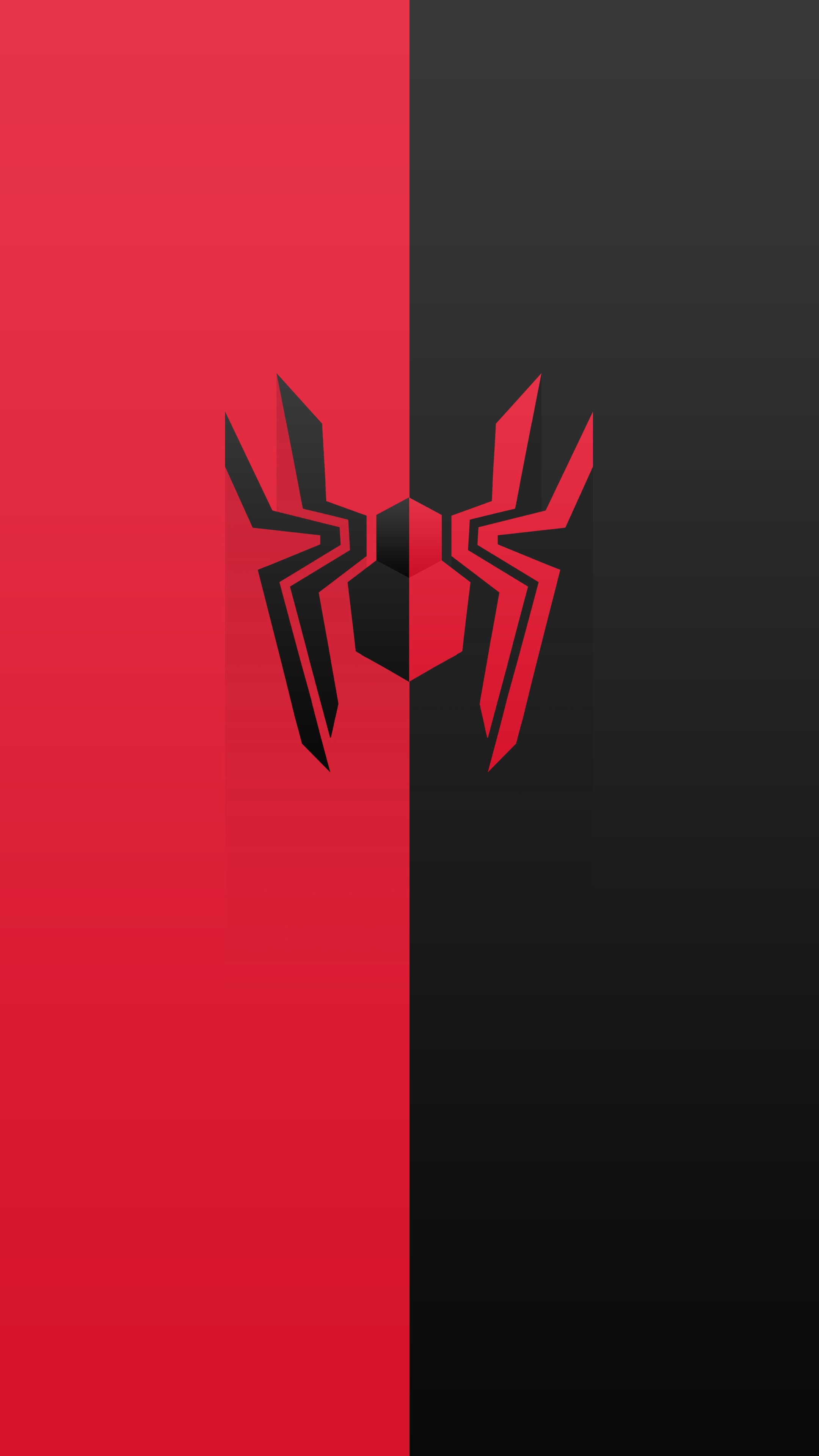 Minimalist Spiderman Logo HD Phone Wallpaper